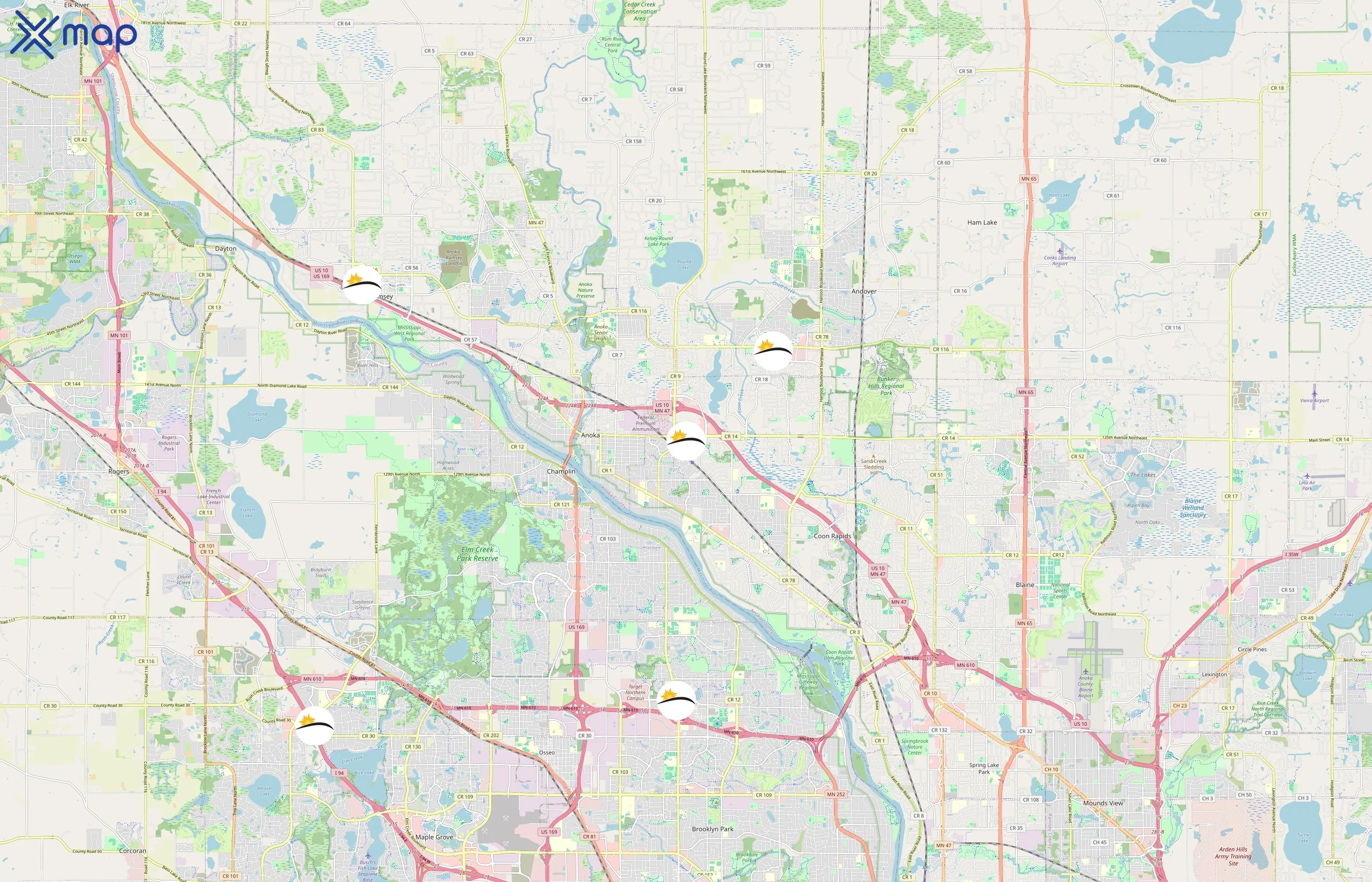 Totally Tan & Spa area coverage