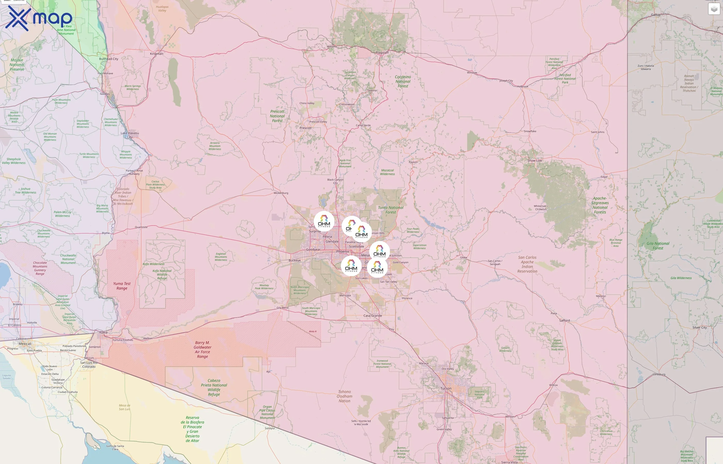 OHM Fitness street hotspots