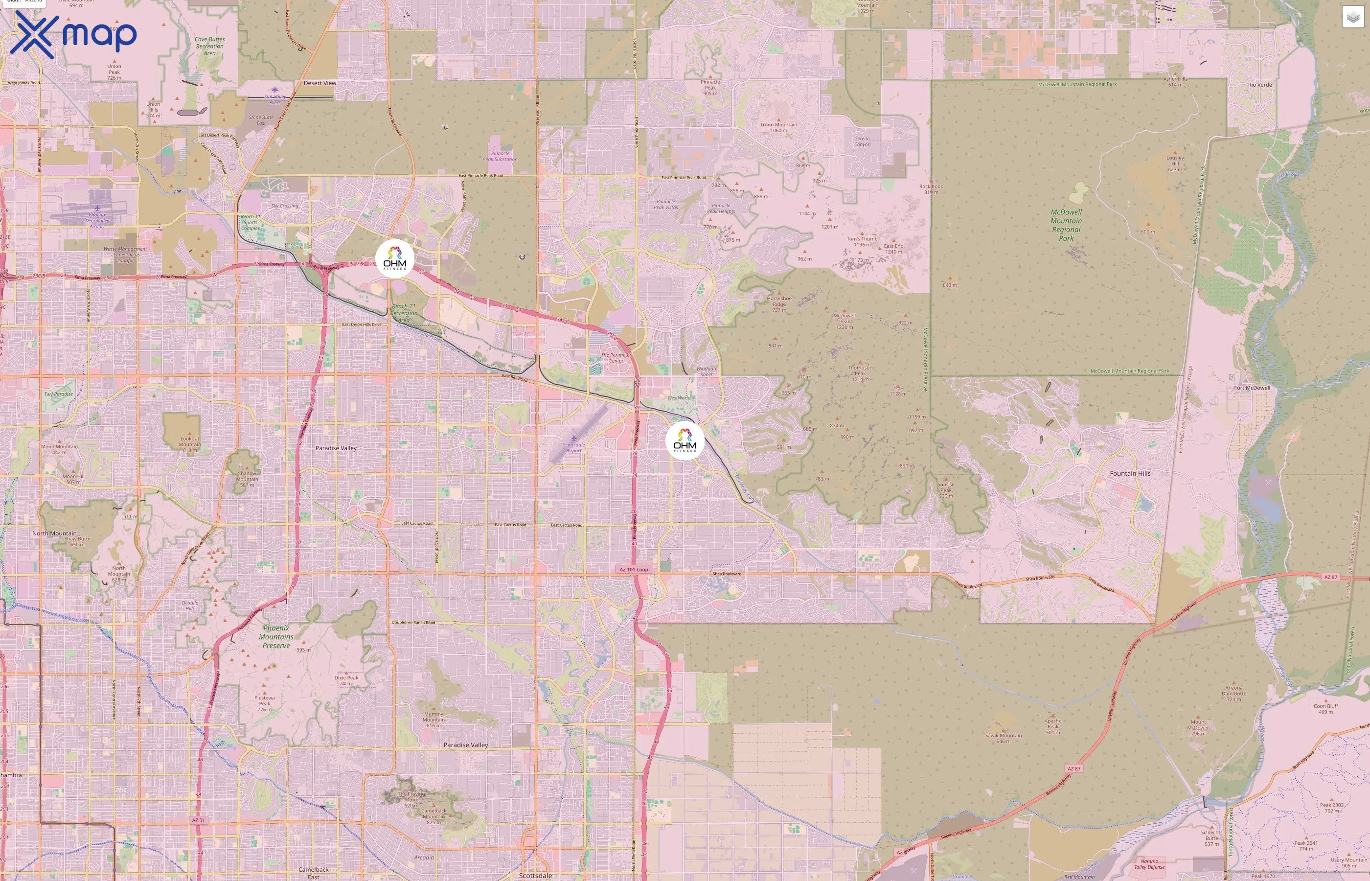 OHM Fitness traffic data