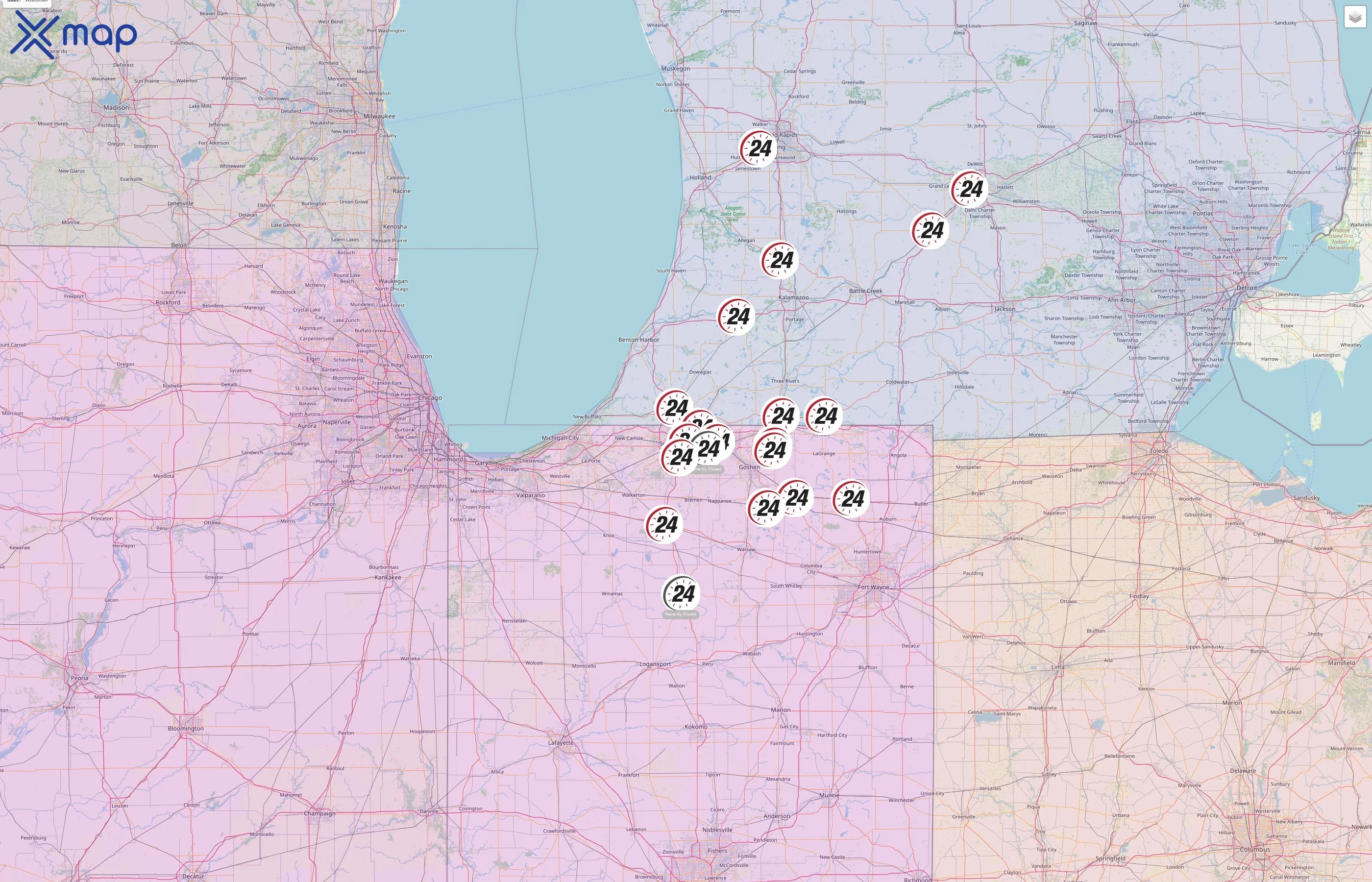 FitStop 24 street hotspots