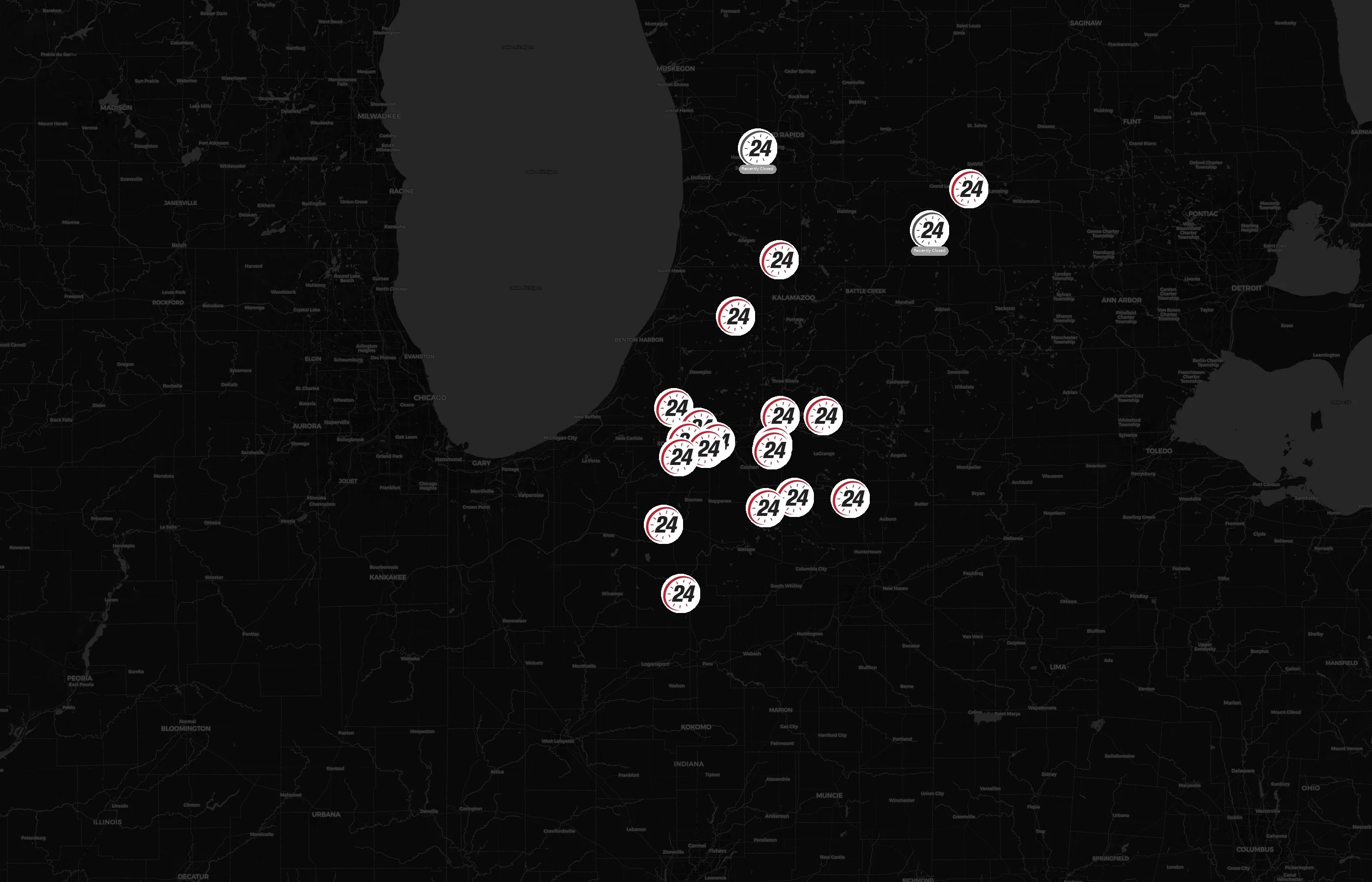 FitStop 24 city distribution