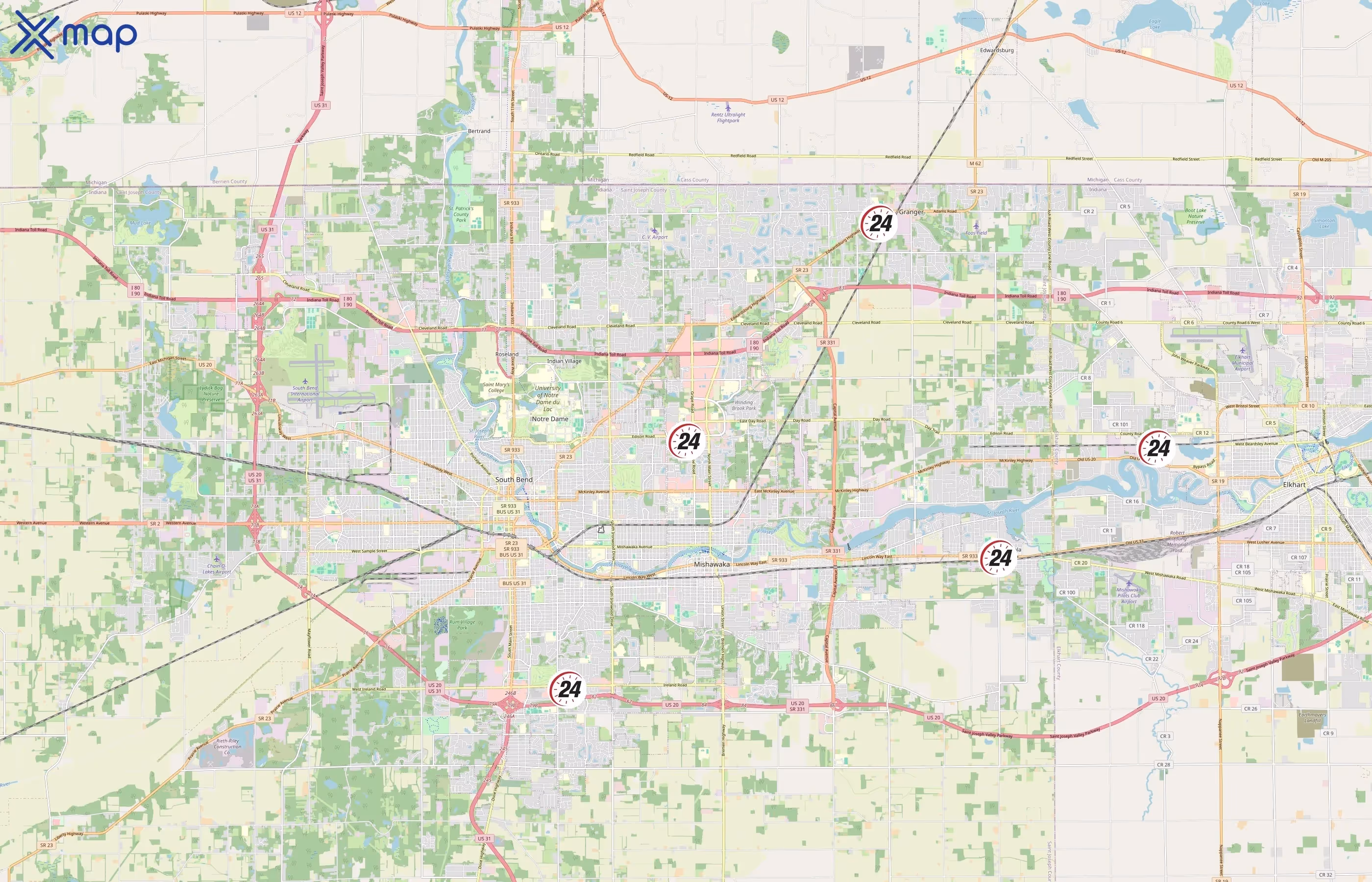 FitStop 24 area coverage