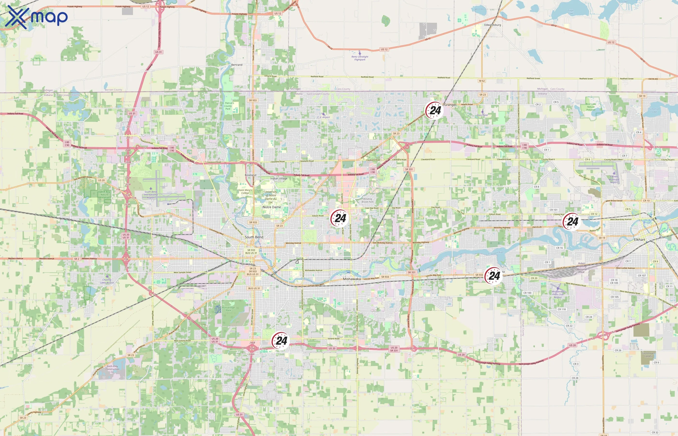 FitStop 24 area coverage