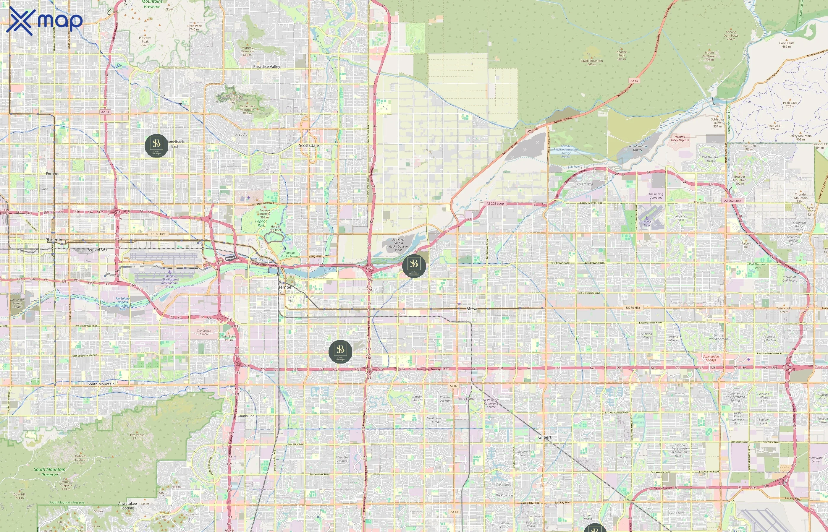 Salon Boutique area coverage