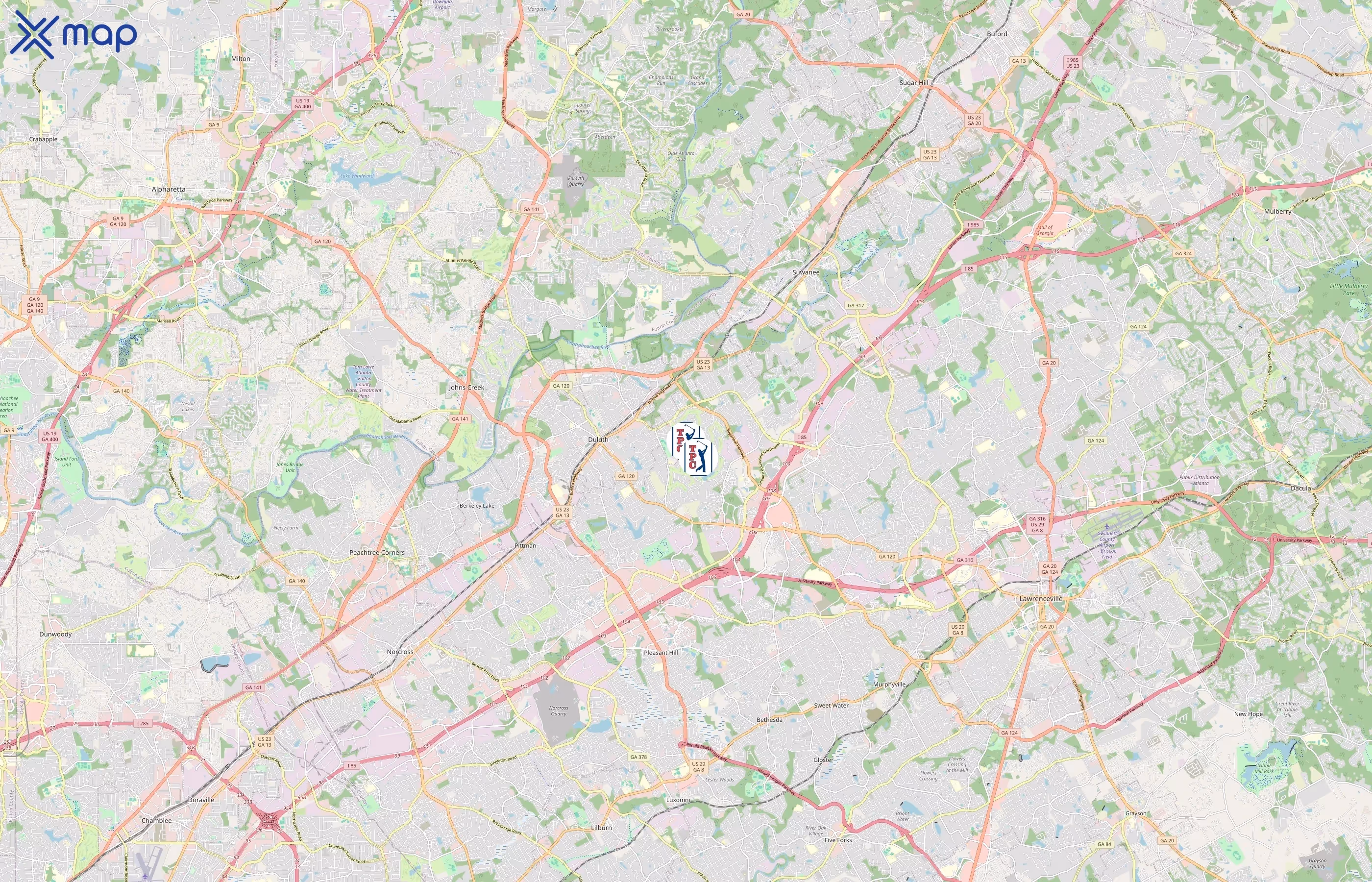 TPC Network area coverage