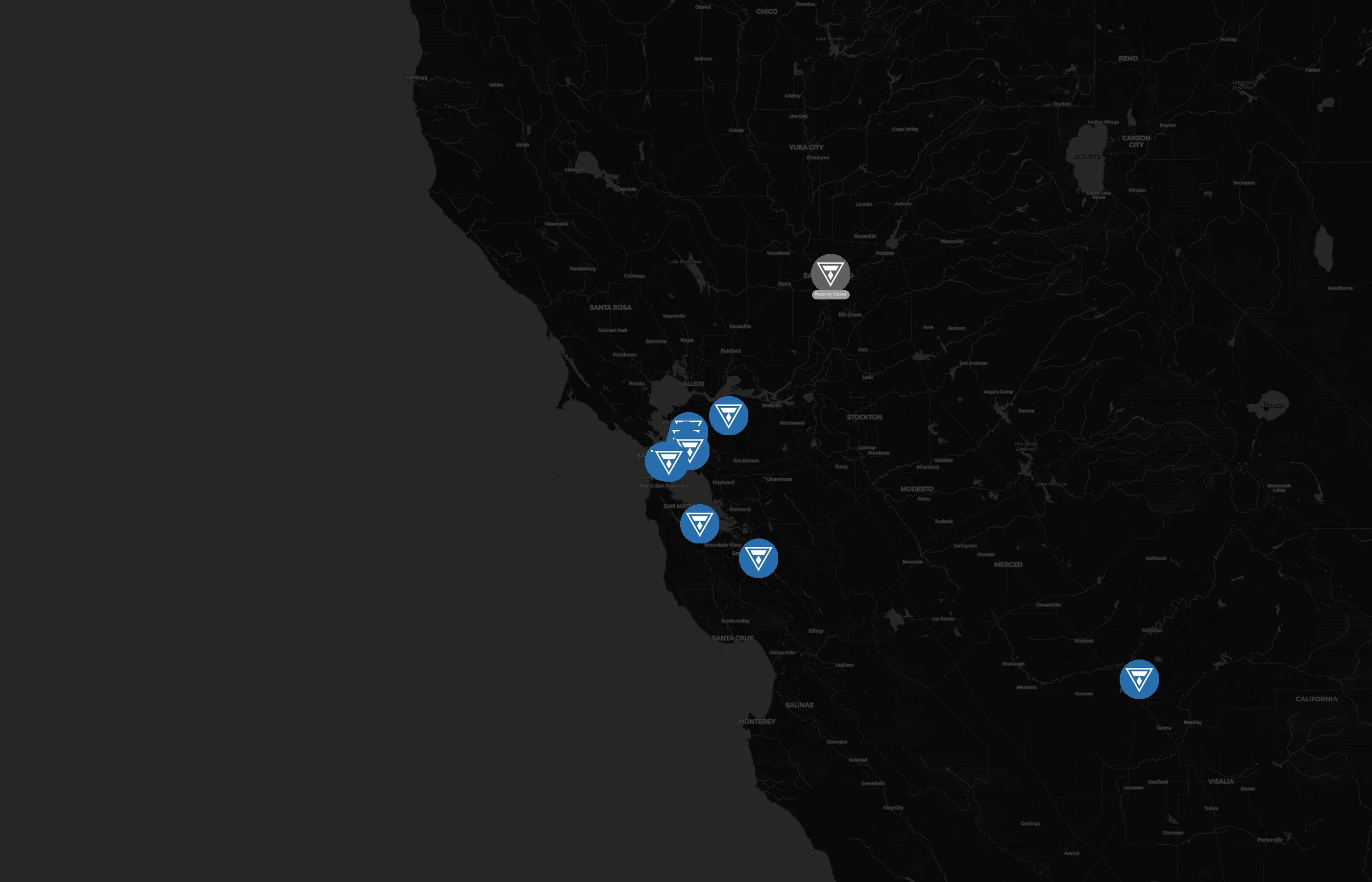 Touchstone Climbing city distribution