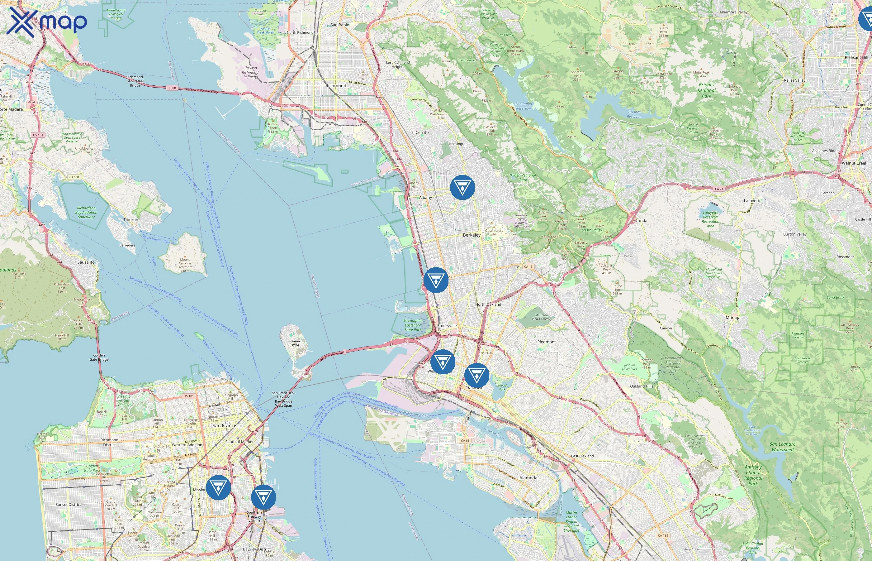 Touchstone Climbing area coverage