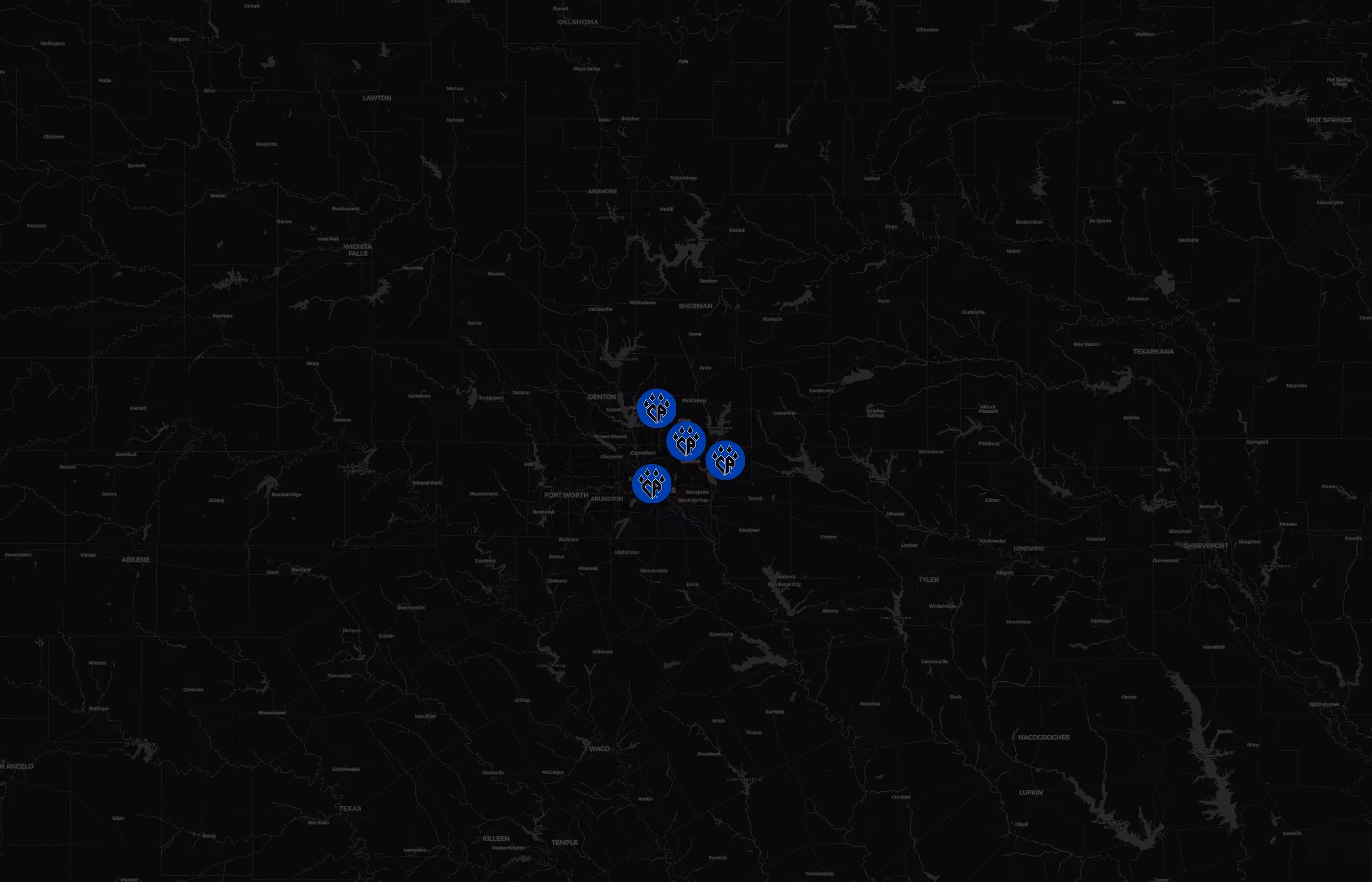 Cheer Athletics city distribution