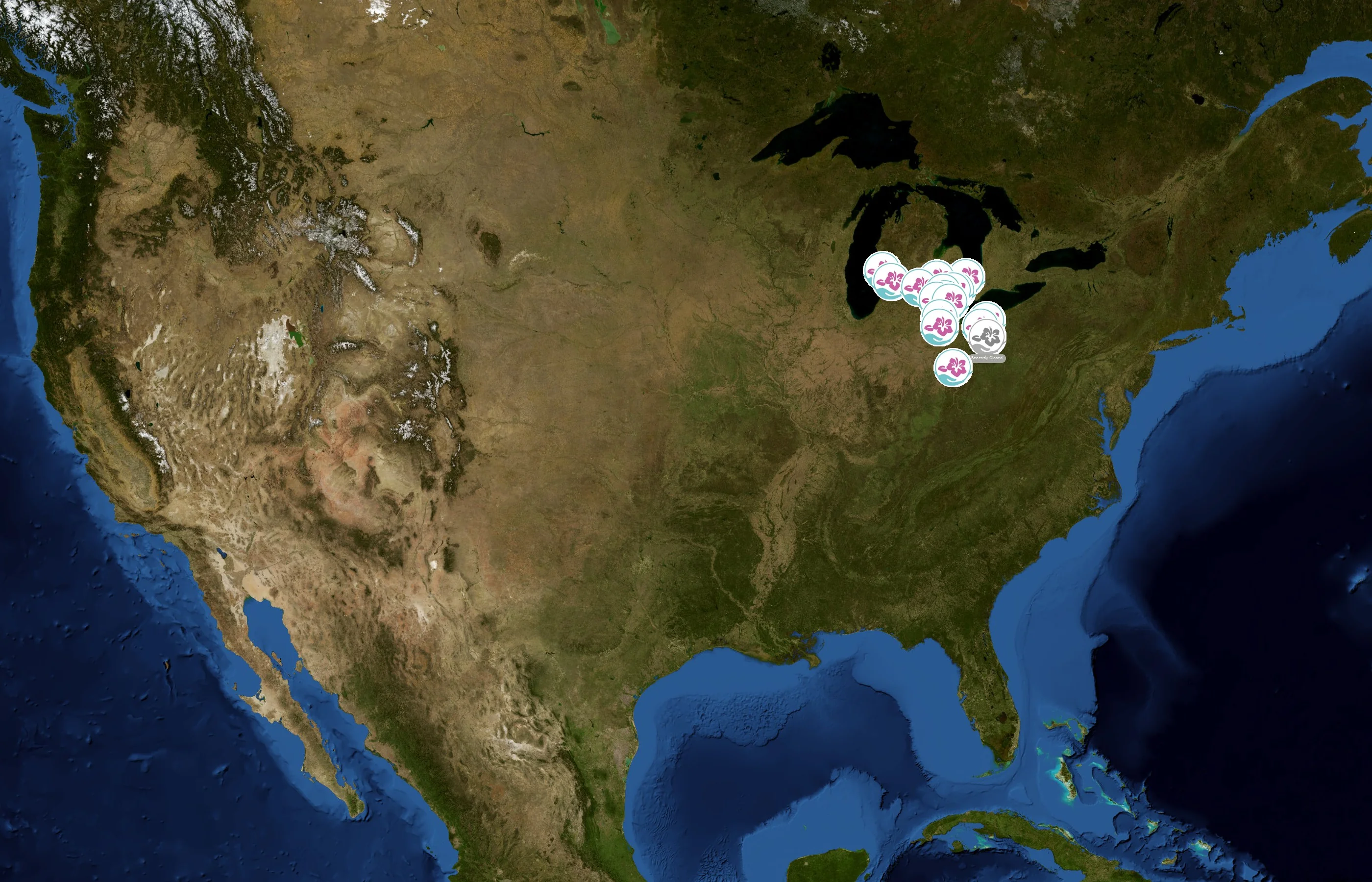 Tropical Touch Spa state distribution