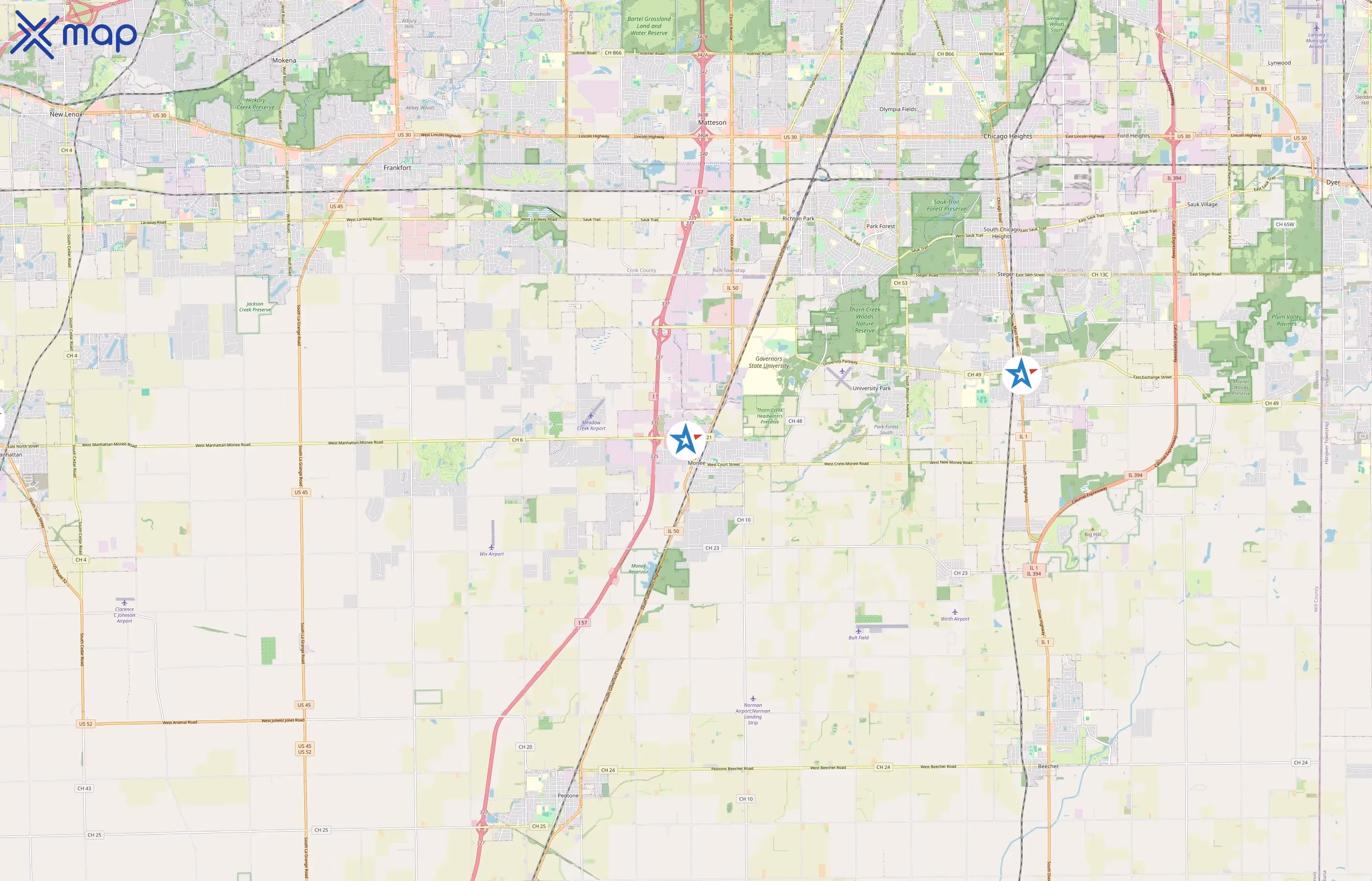 Fitness Premier area coverage