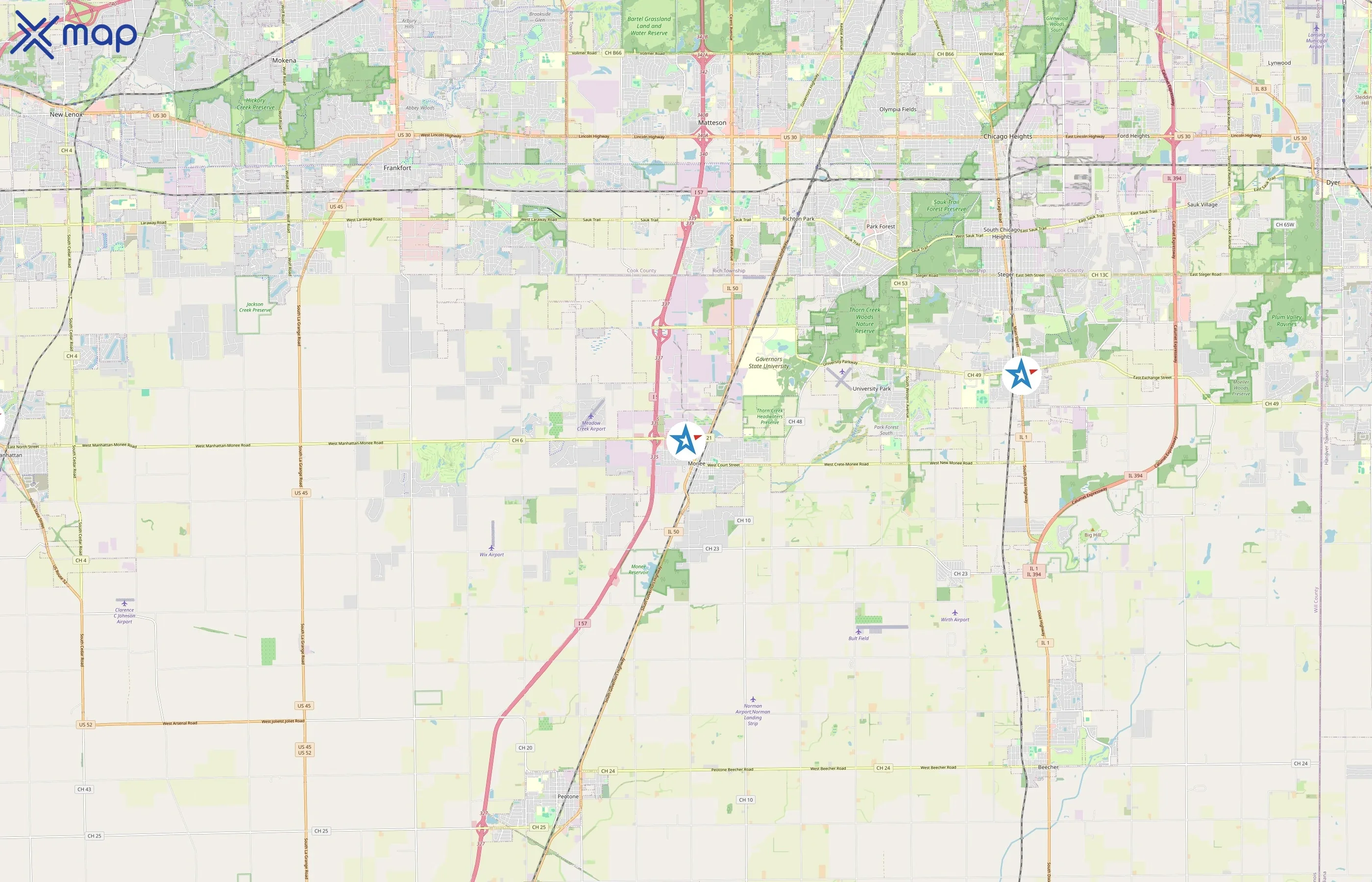 Fitness Premier area coverage