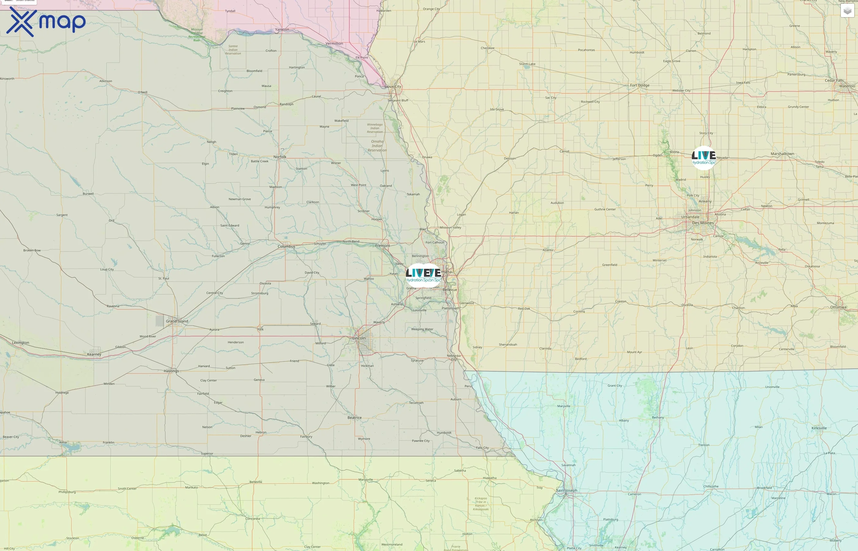 Live Hydration Spa street hotspots