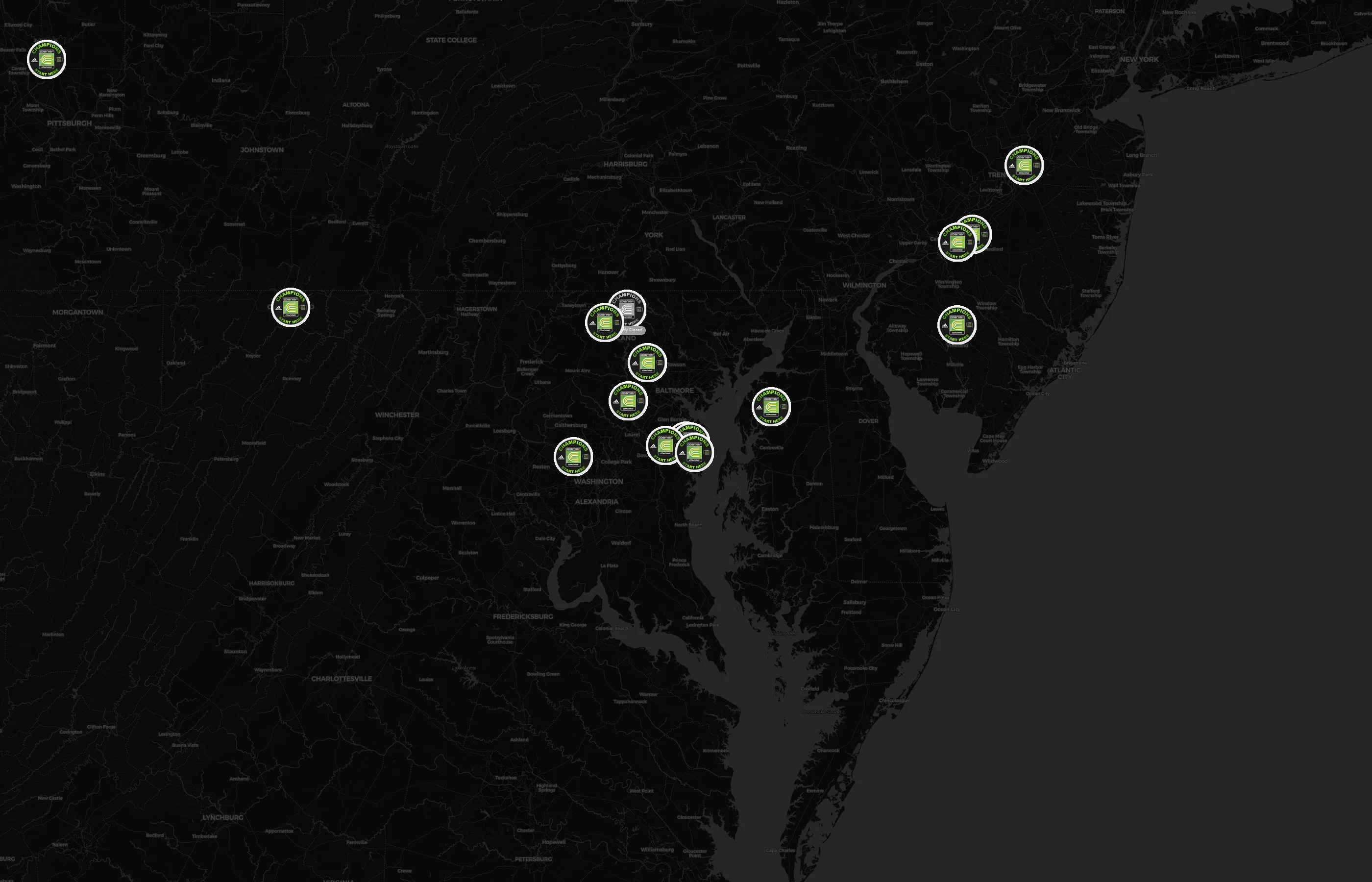 Coerver United city distribution