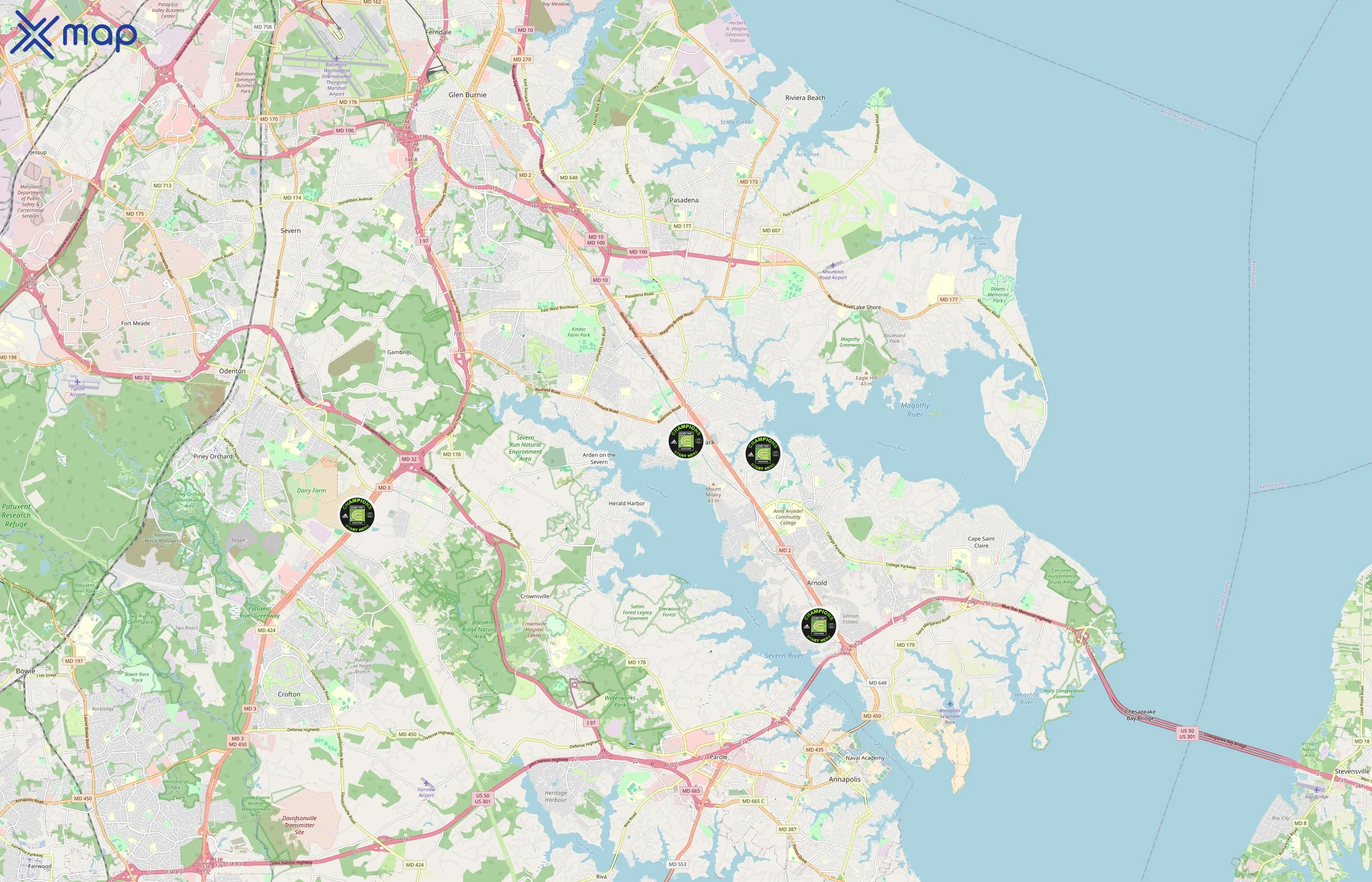 Coerver United area coverage