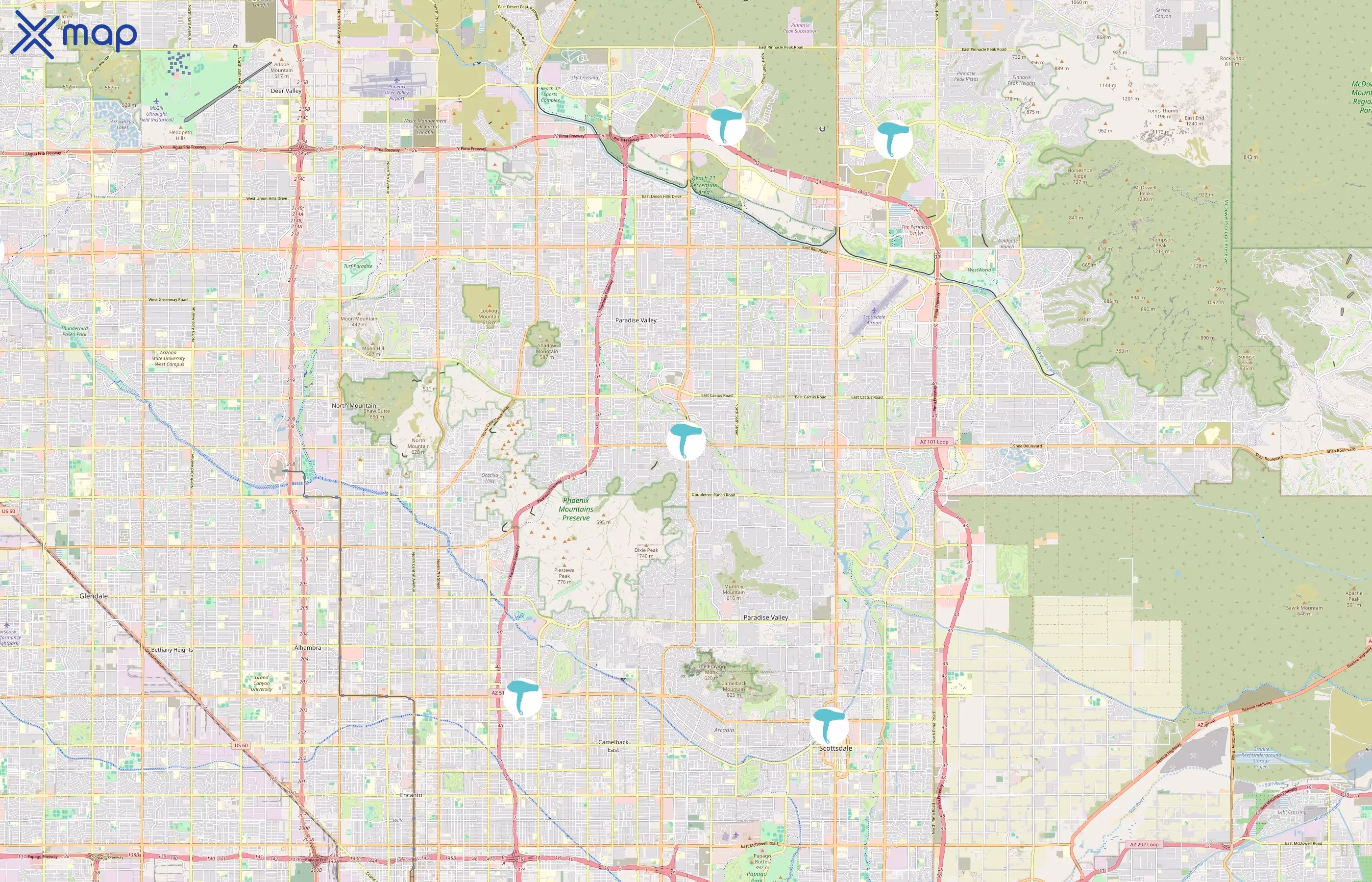 Primp and Blow area coverage