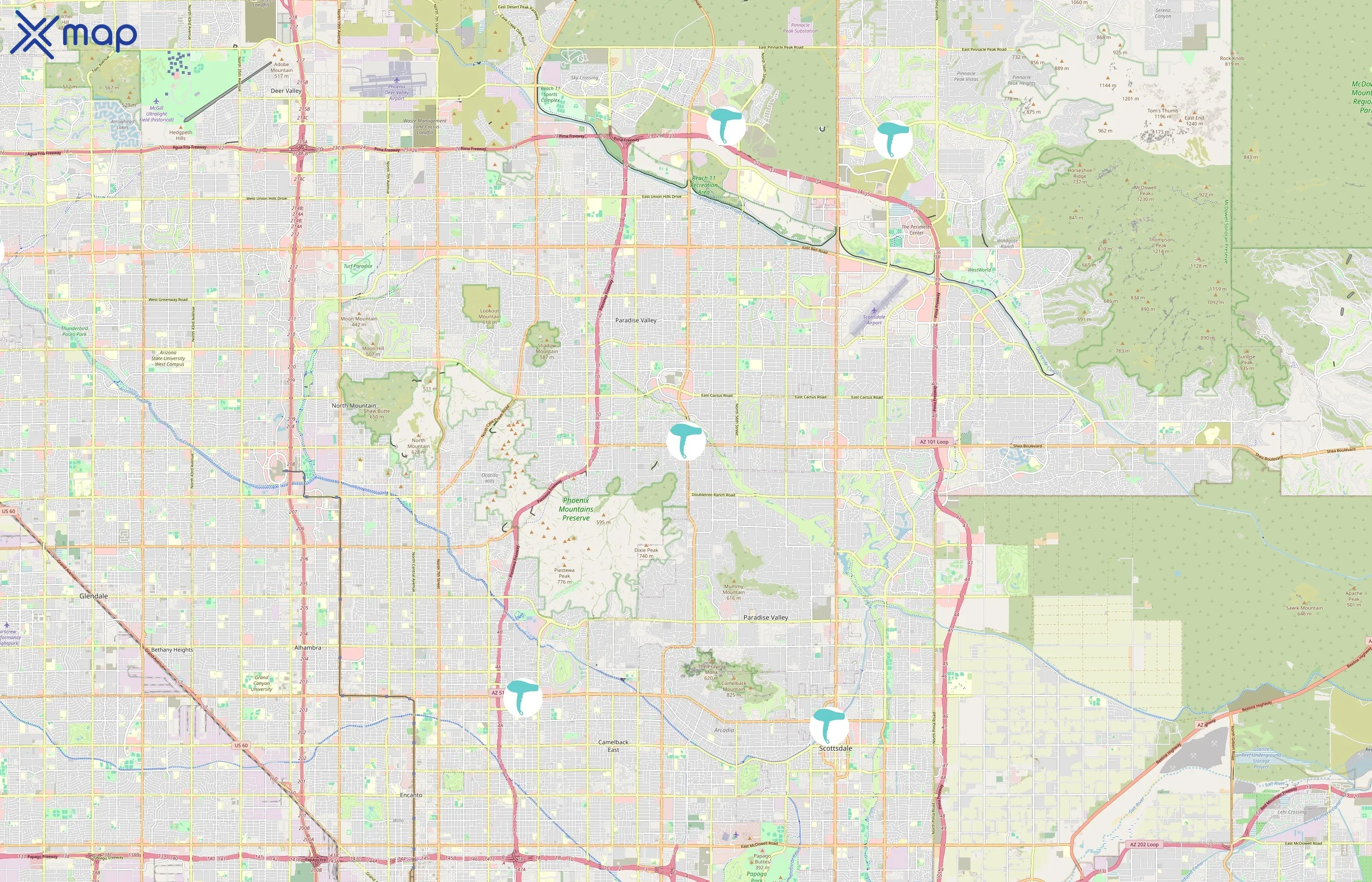 Primp and Blow area coverage