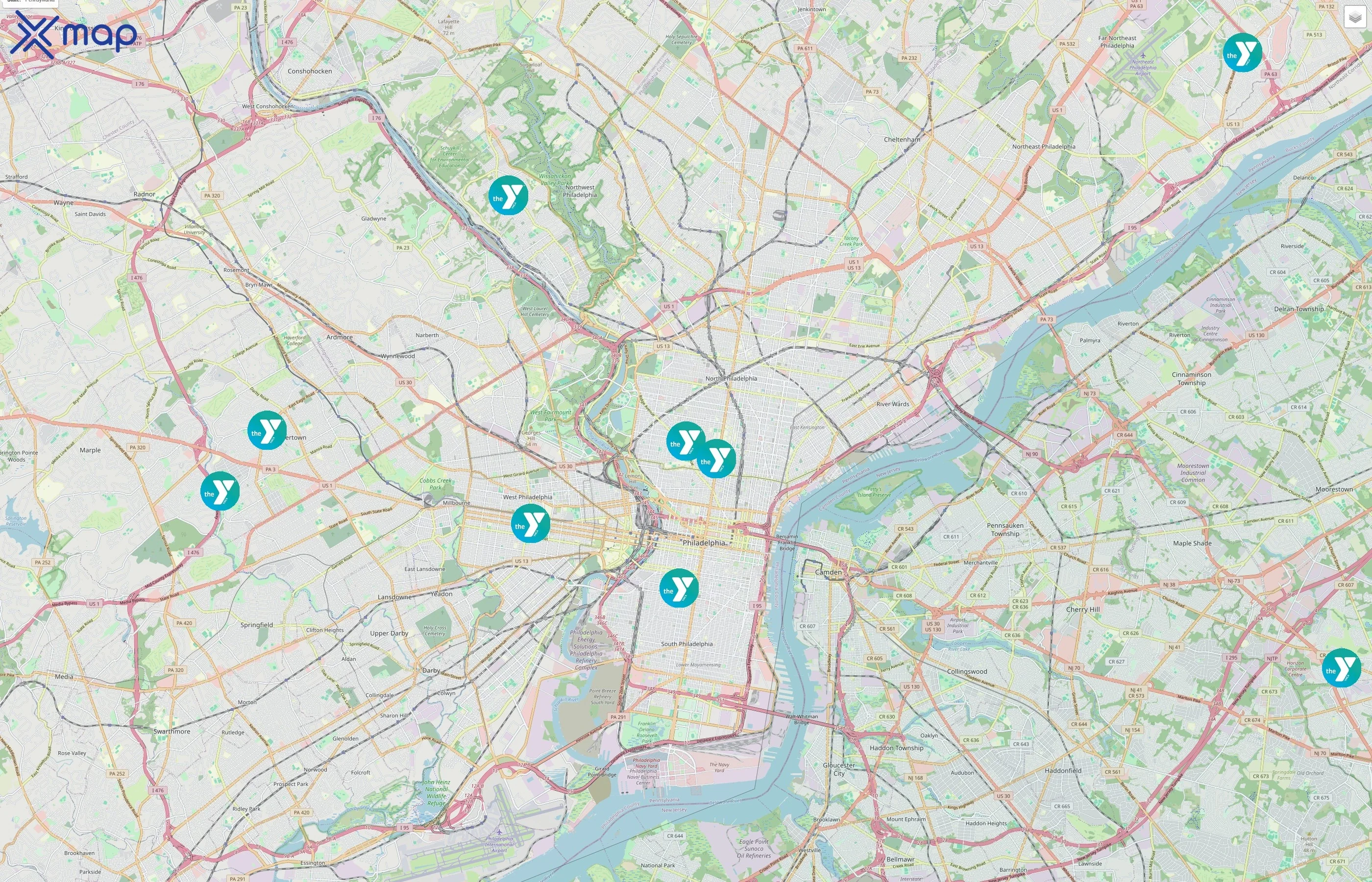 Greater Philadelphia YMCA traffic data