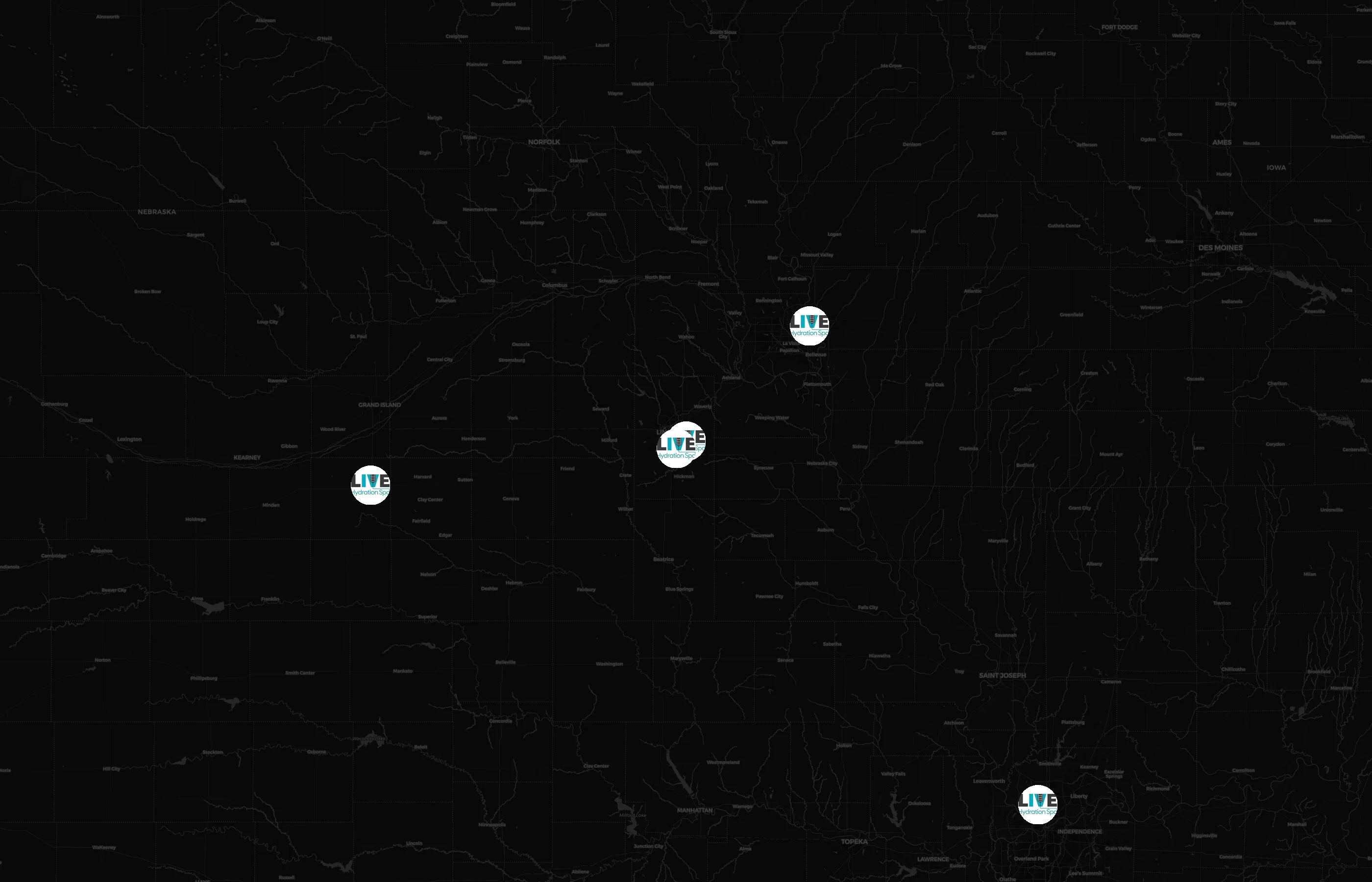 LIVE Hydration Spa city distribution