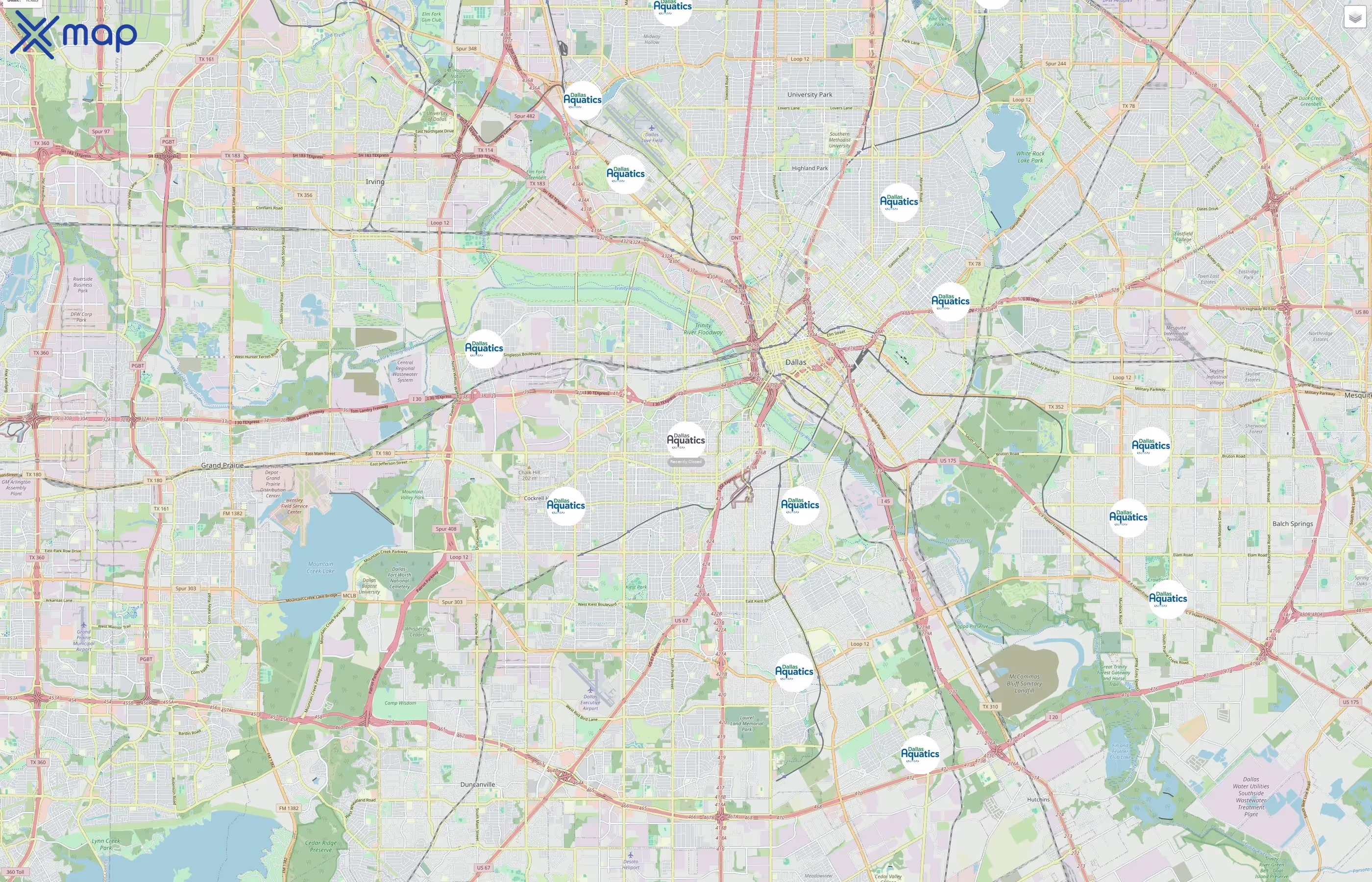Dallas Aquatics traffic data