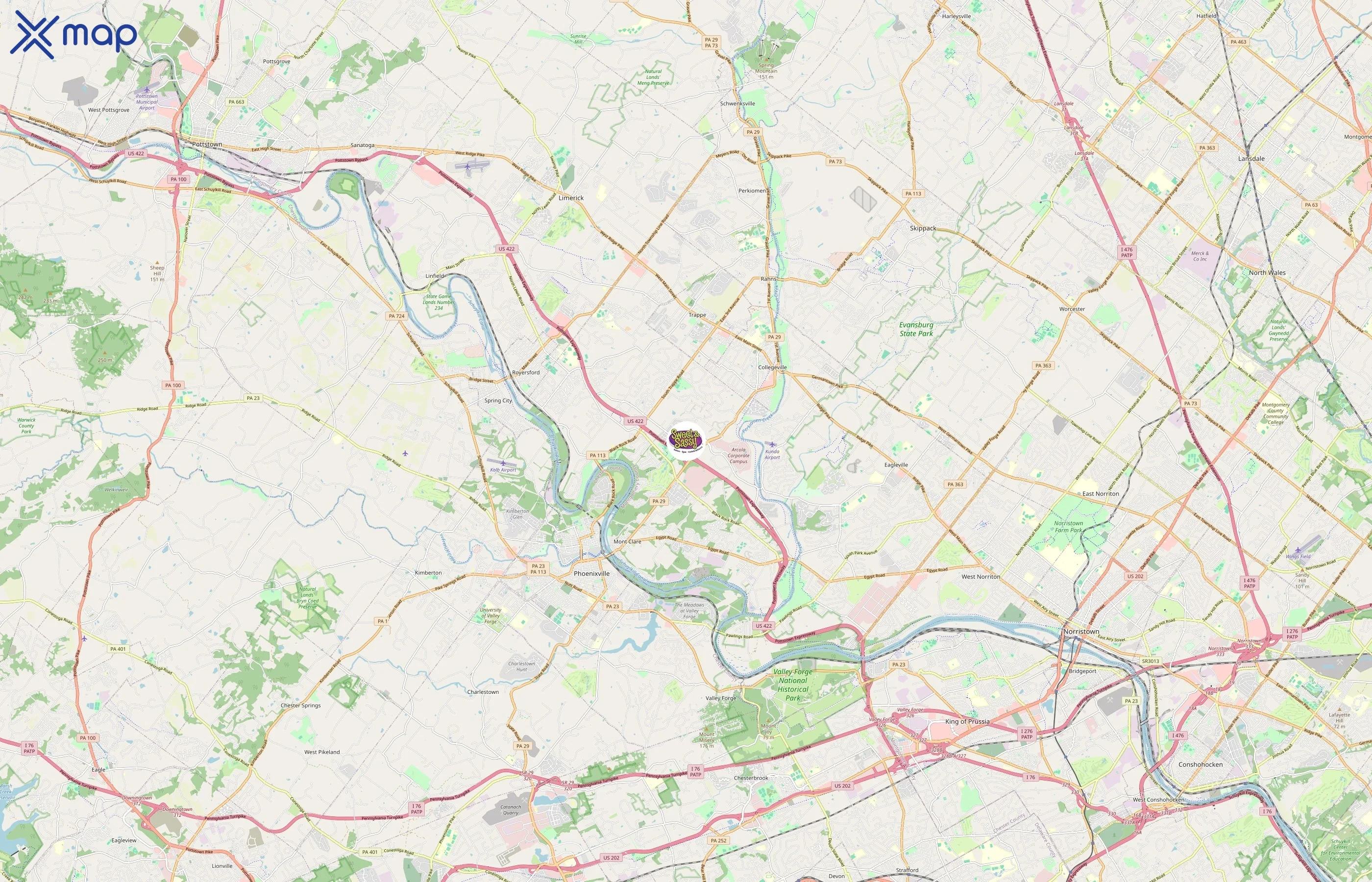 Sweet & Sassy area coverage