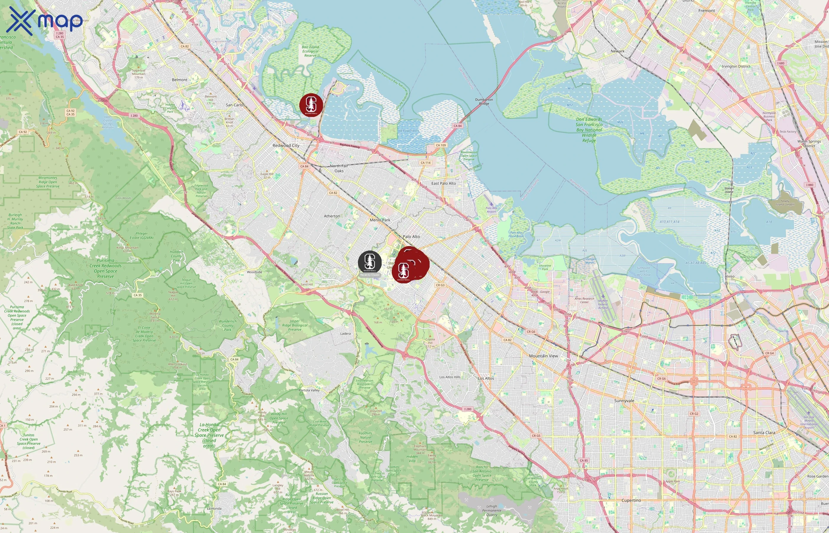 Stanford University Athletics area coverage