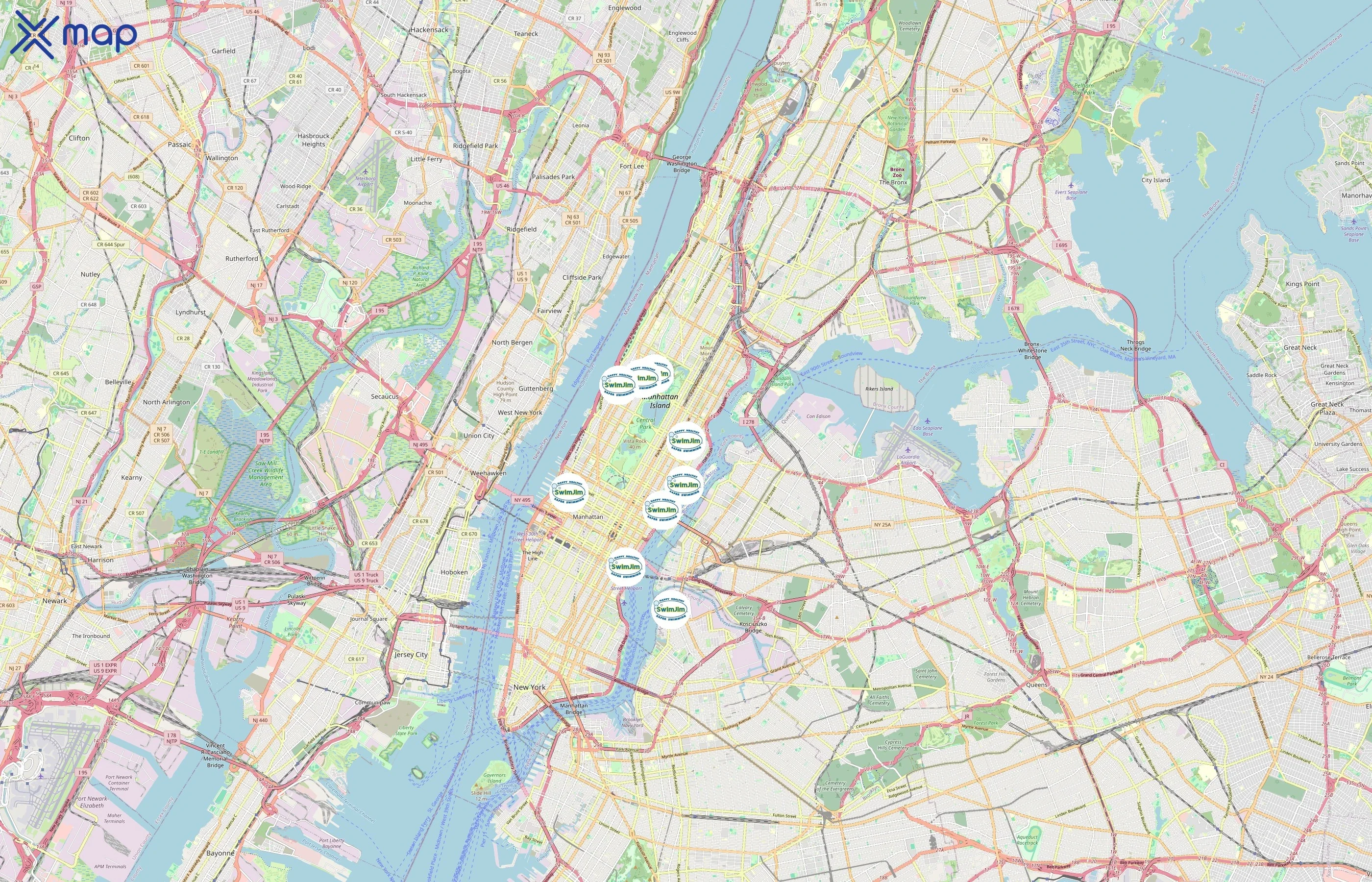 SwimJim area coverage