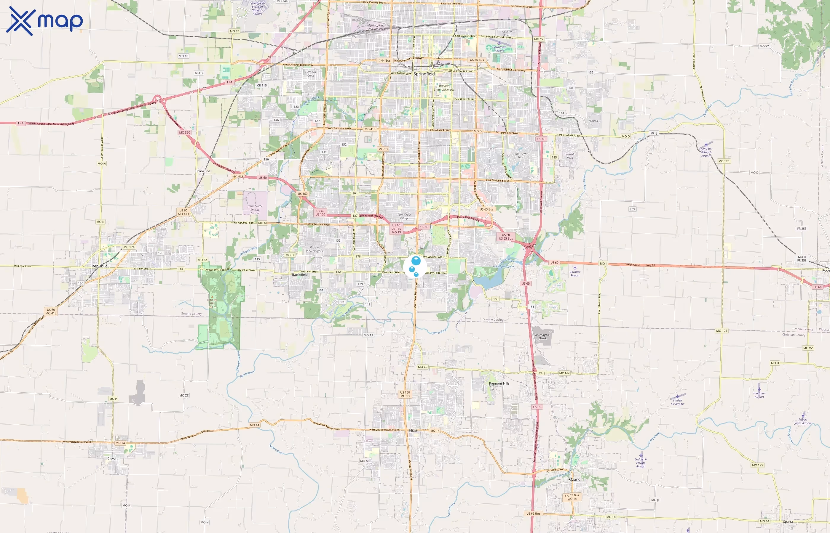 Diventures area coverage