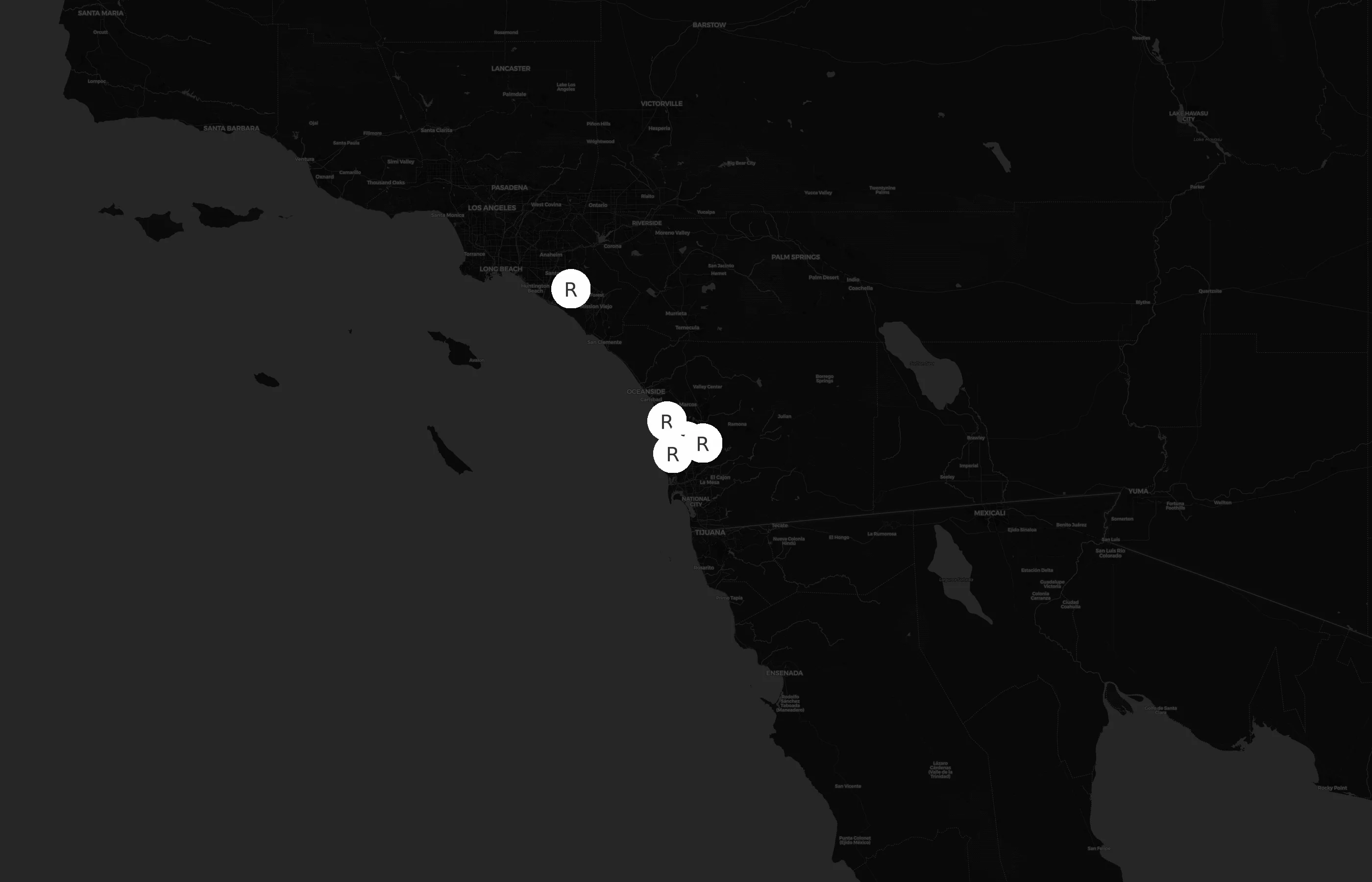 Rush Cycle city distribution