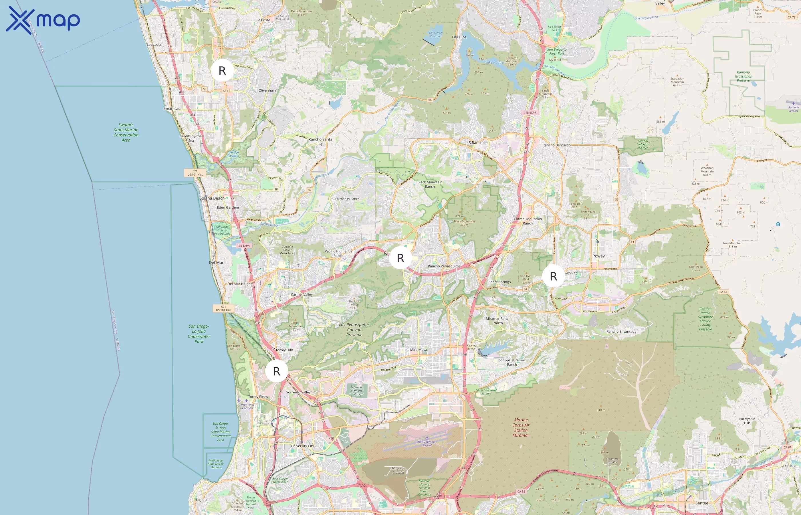 Rush Cycle area coverage