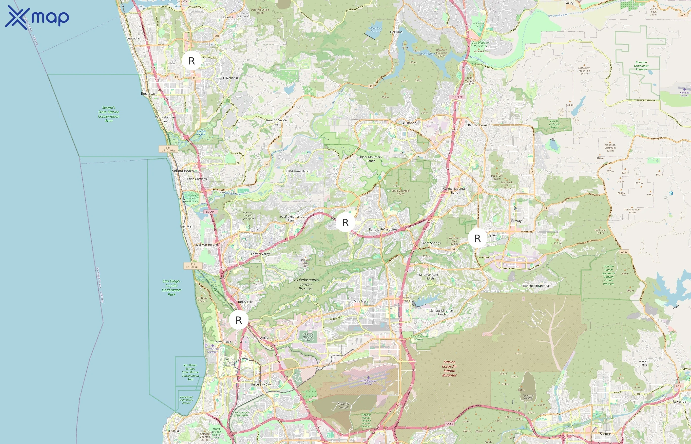 Rush Cycle area coverage