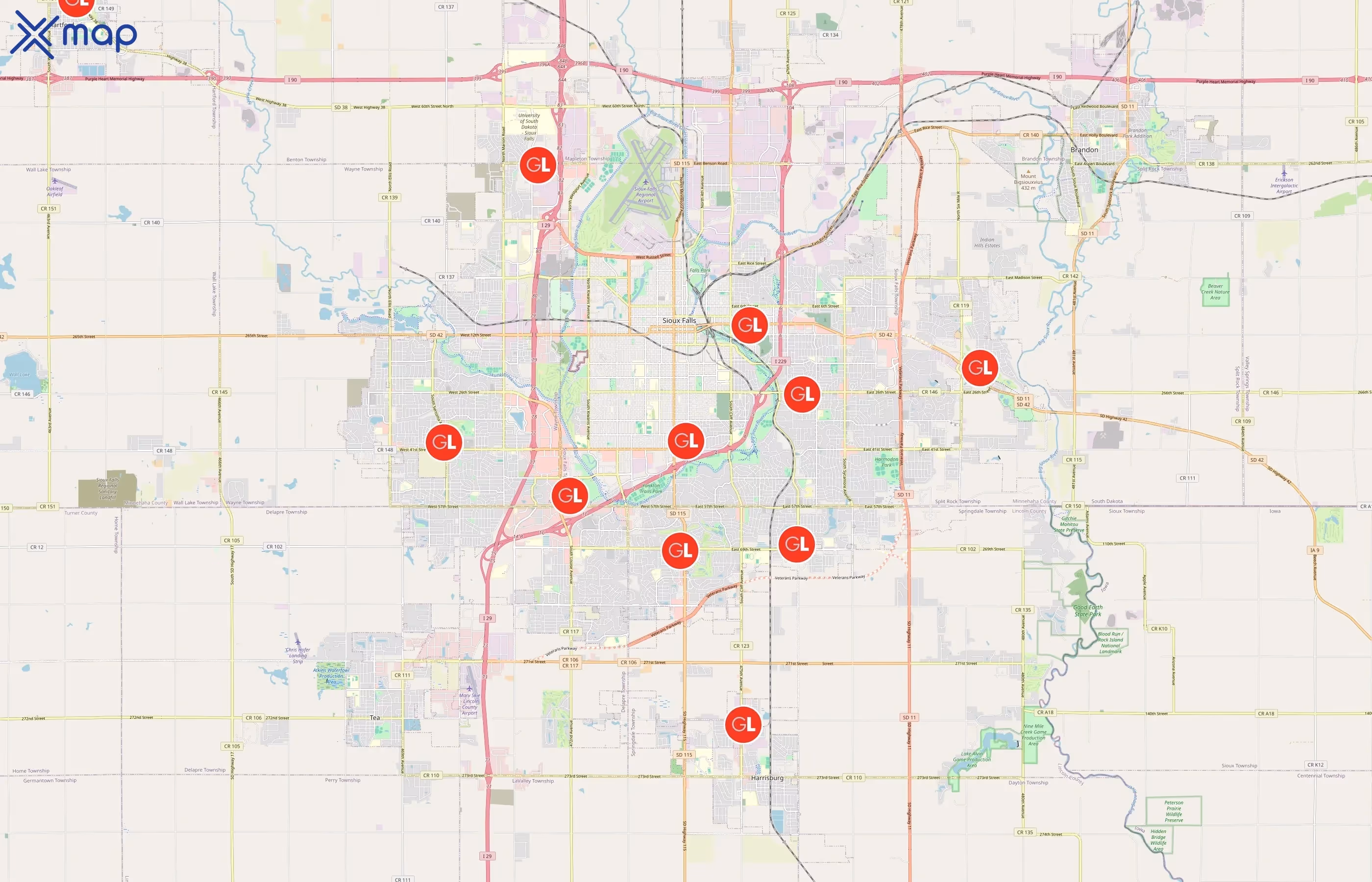 GreatLIFE area coverage