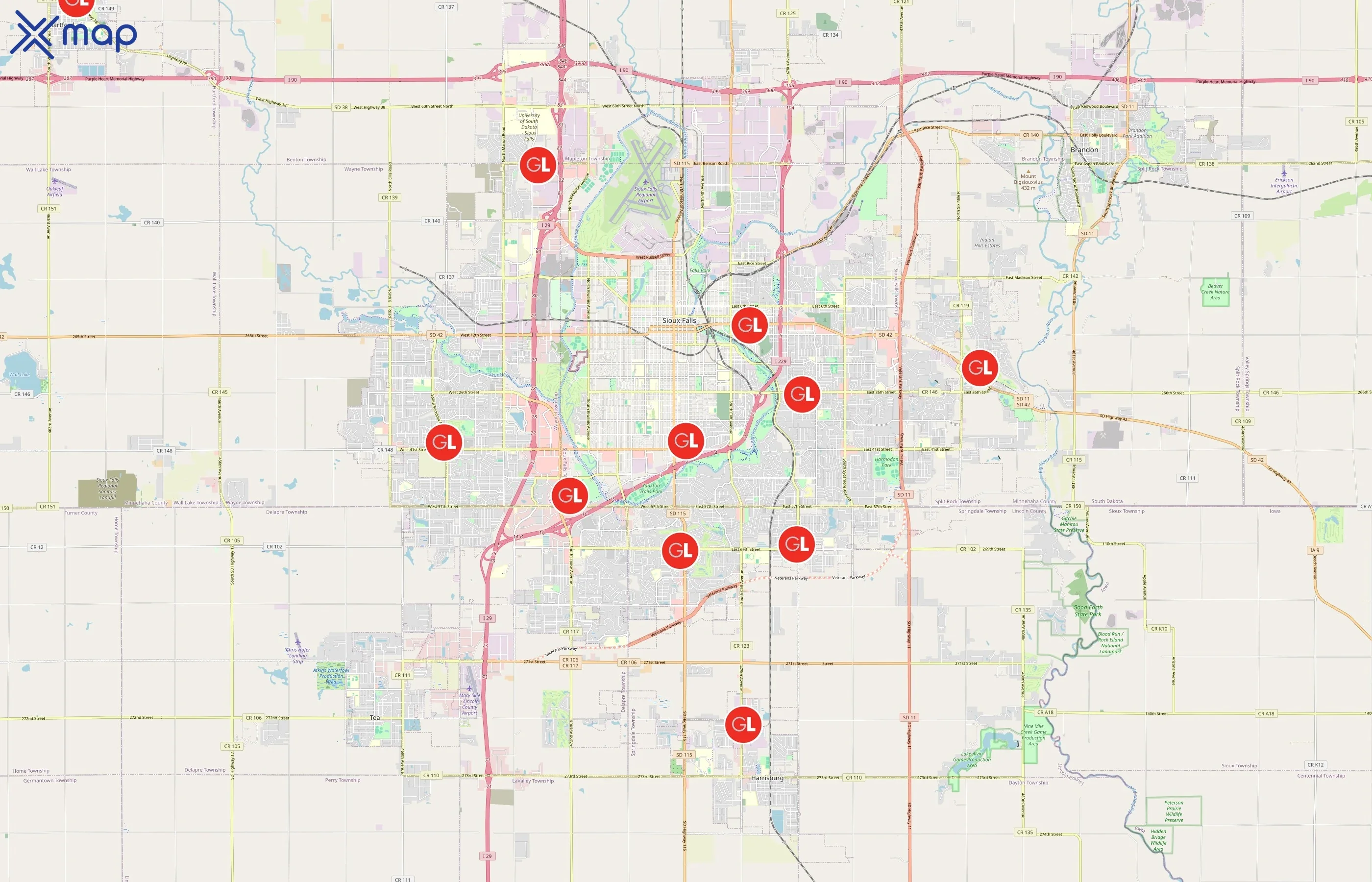 GreatLIFE area coverage