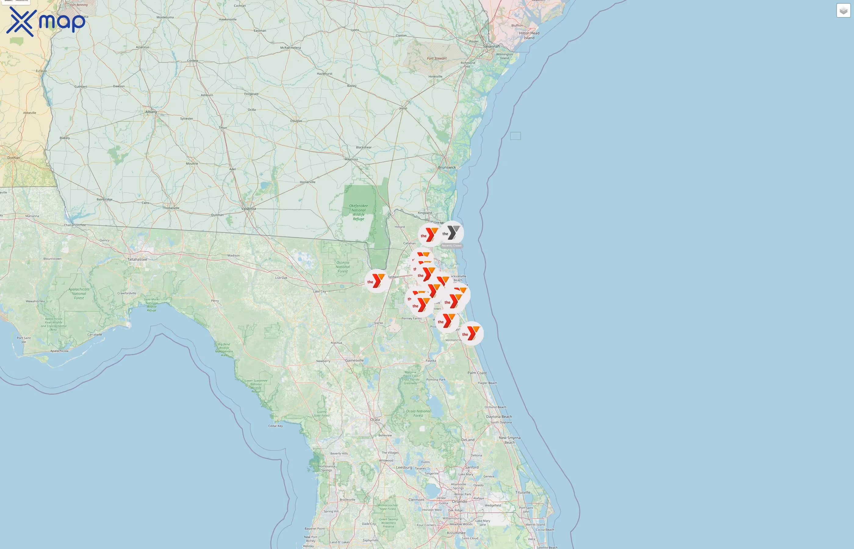 First Coast YMCA street hotspots