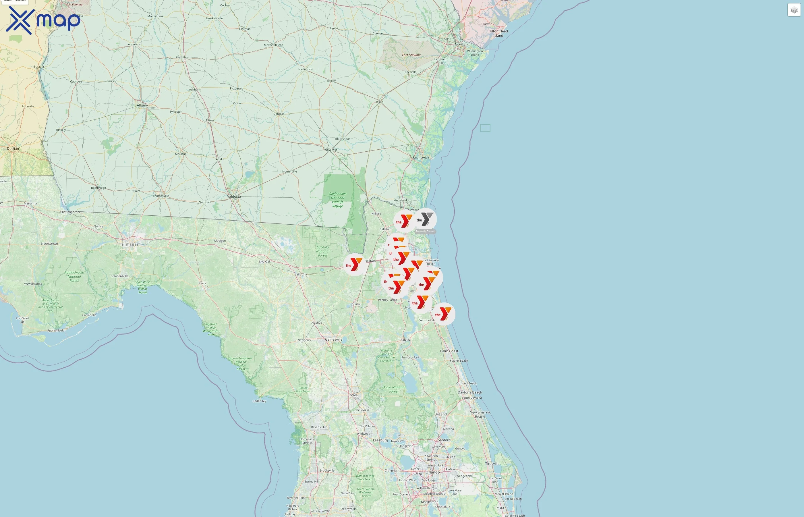First Coast YMCA street hotspots
