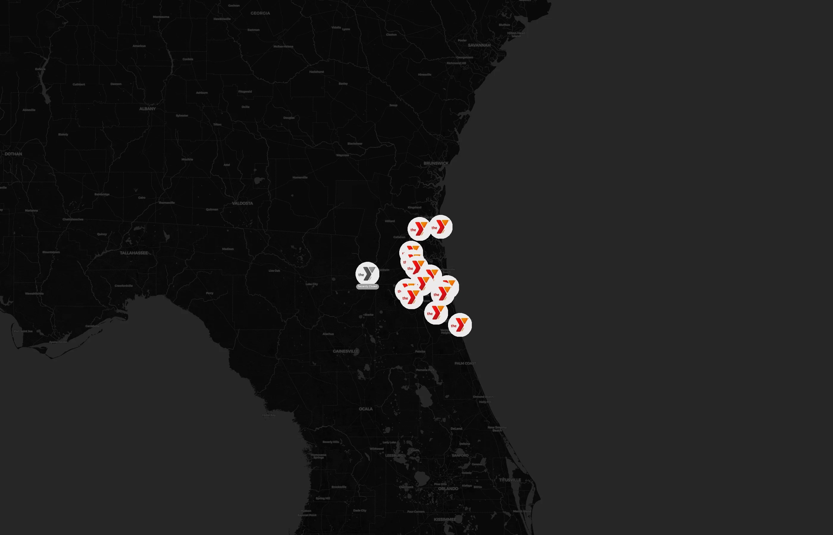 First Coast YMCA city distribution