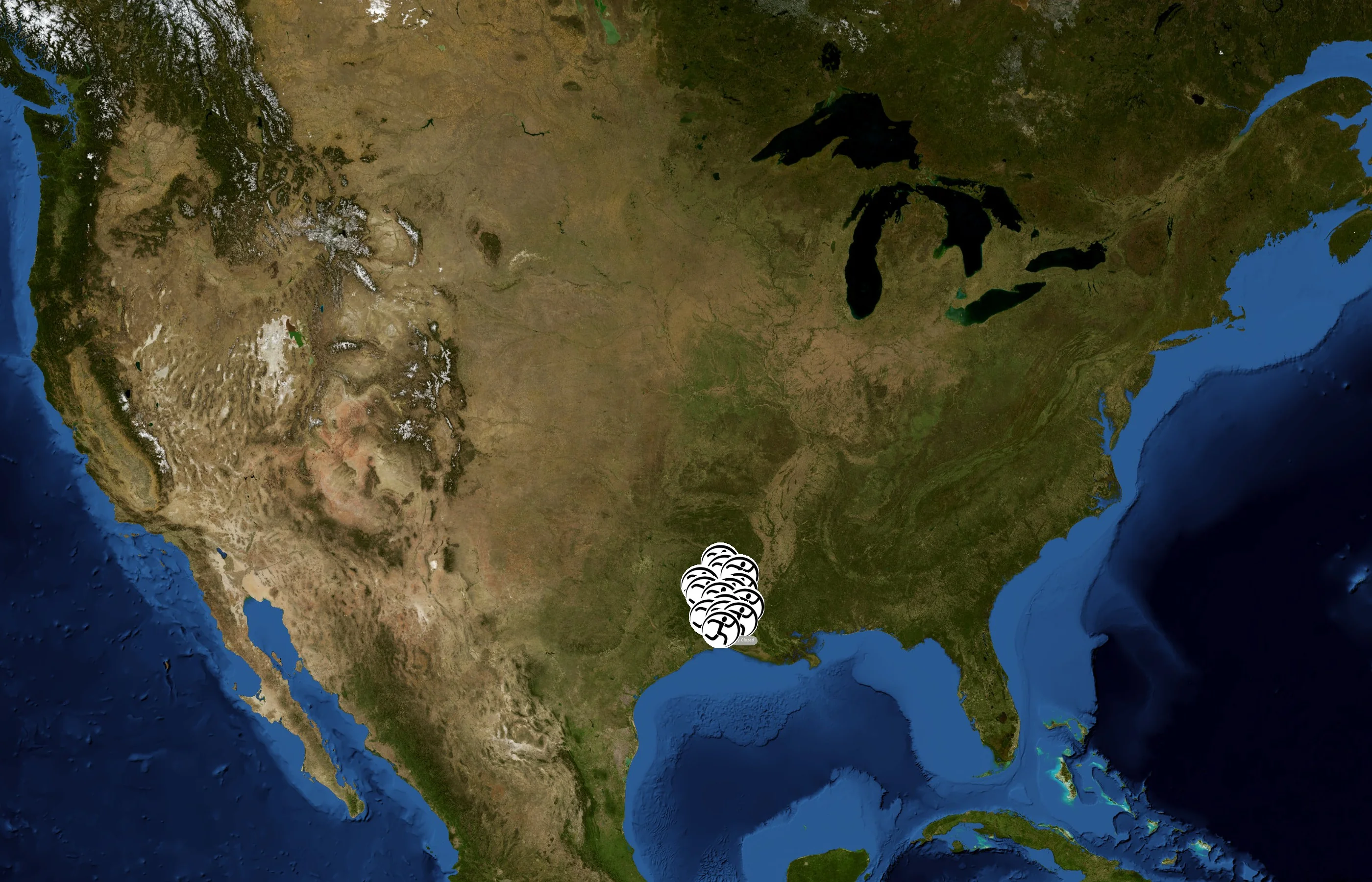 All Hours Fitness state distribution