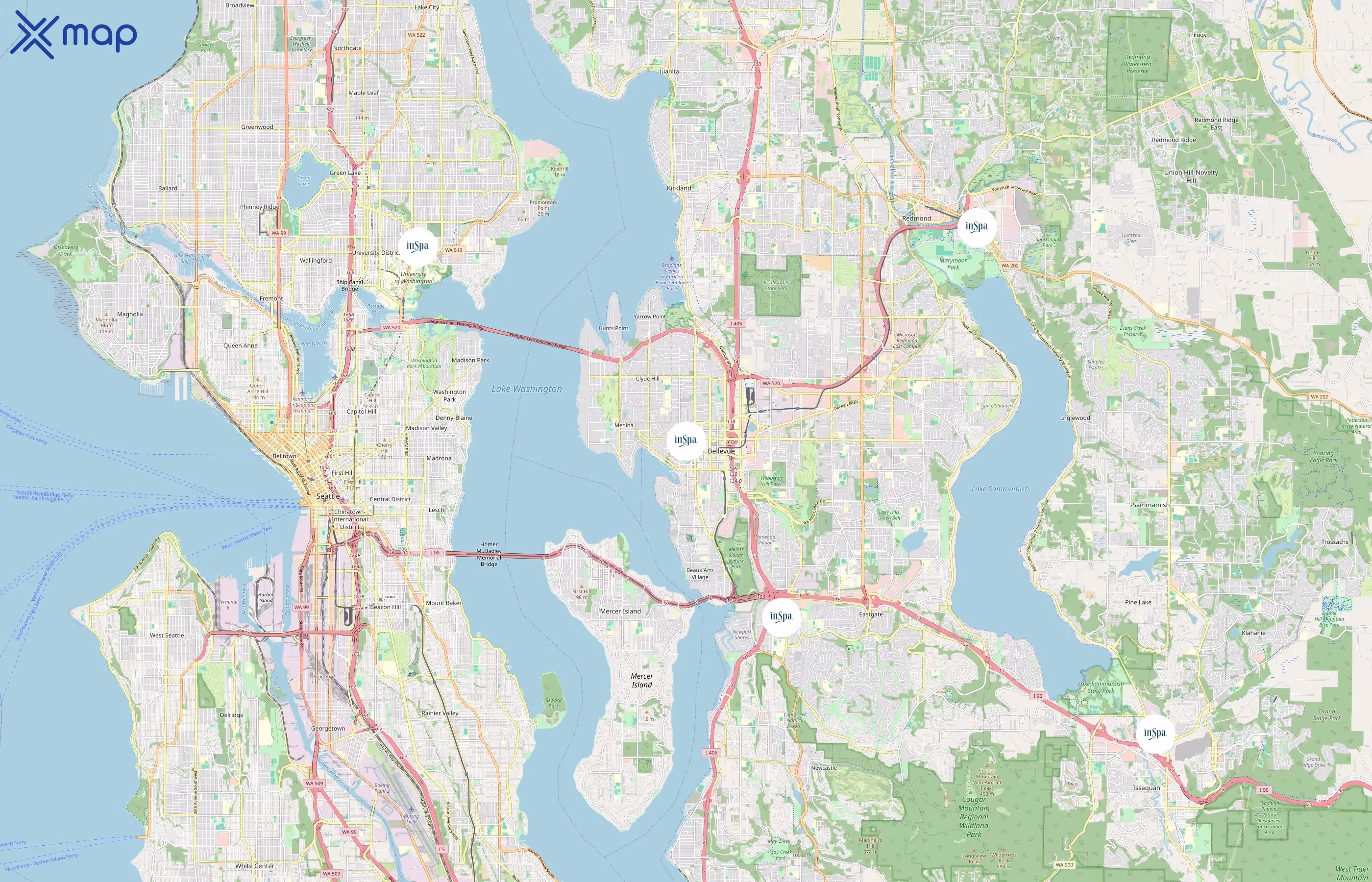 InSpa area coverage