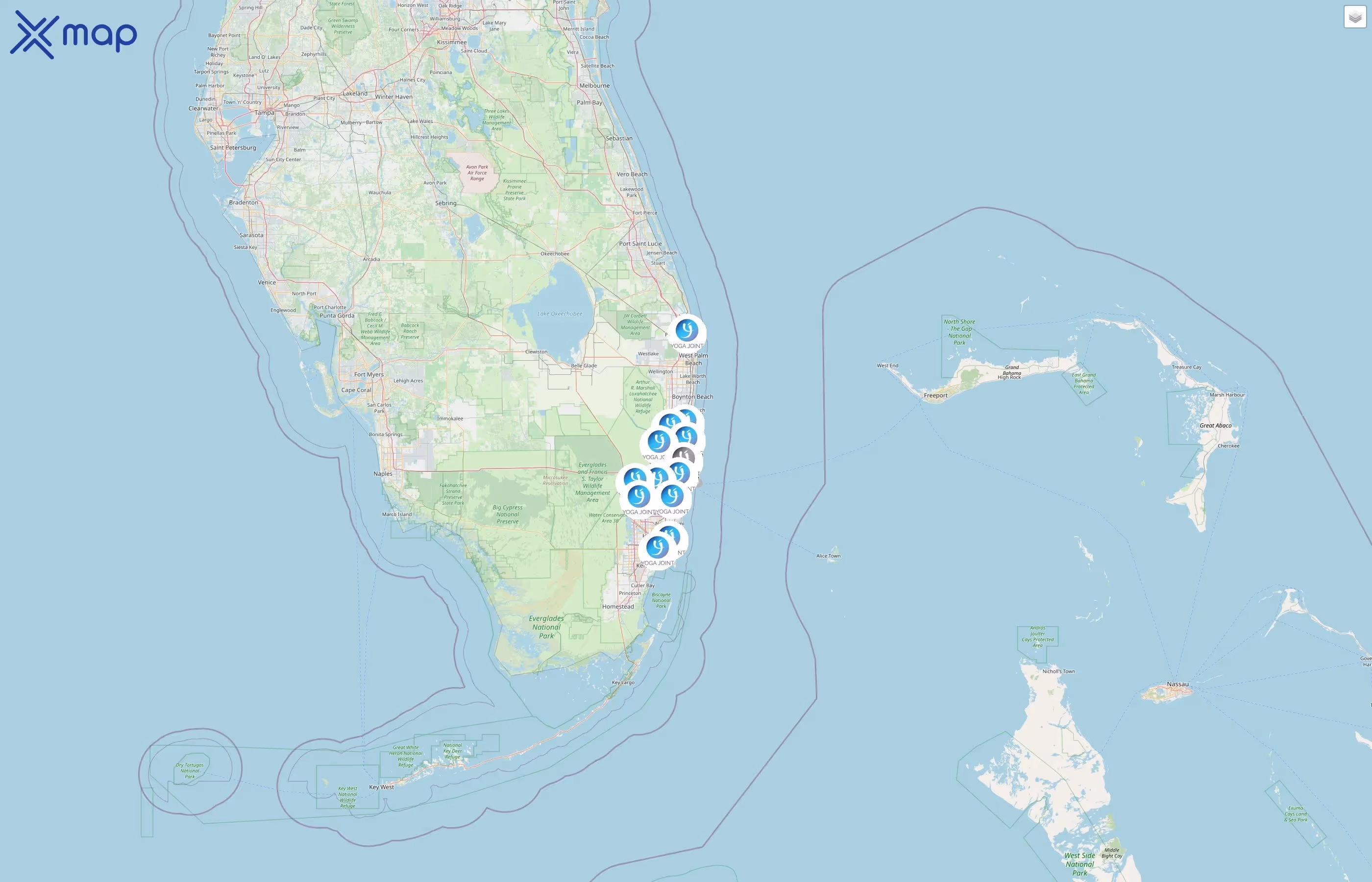 Yoga Joint street hotspots