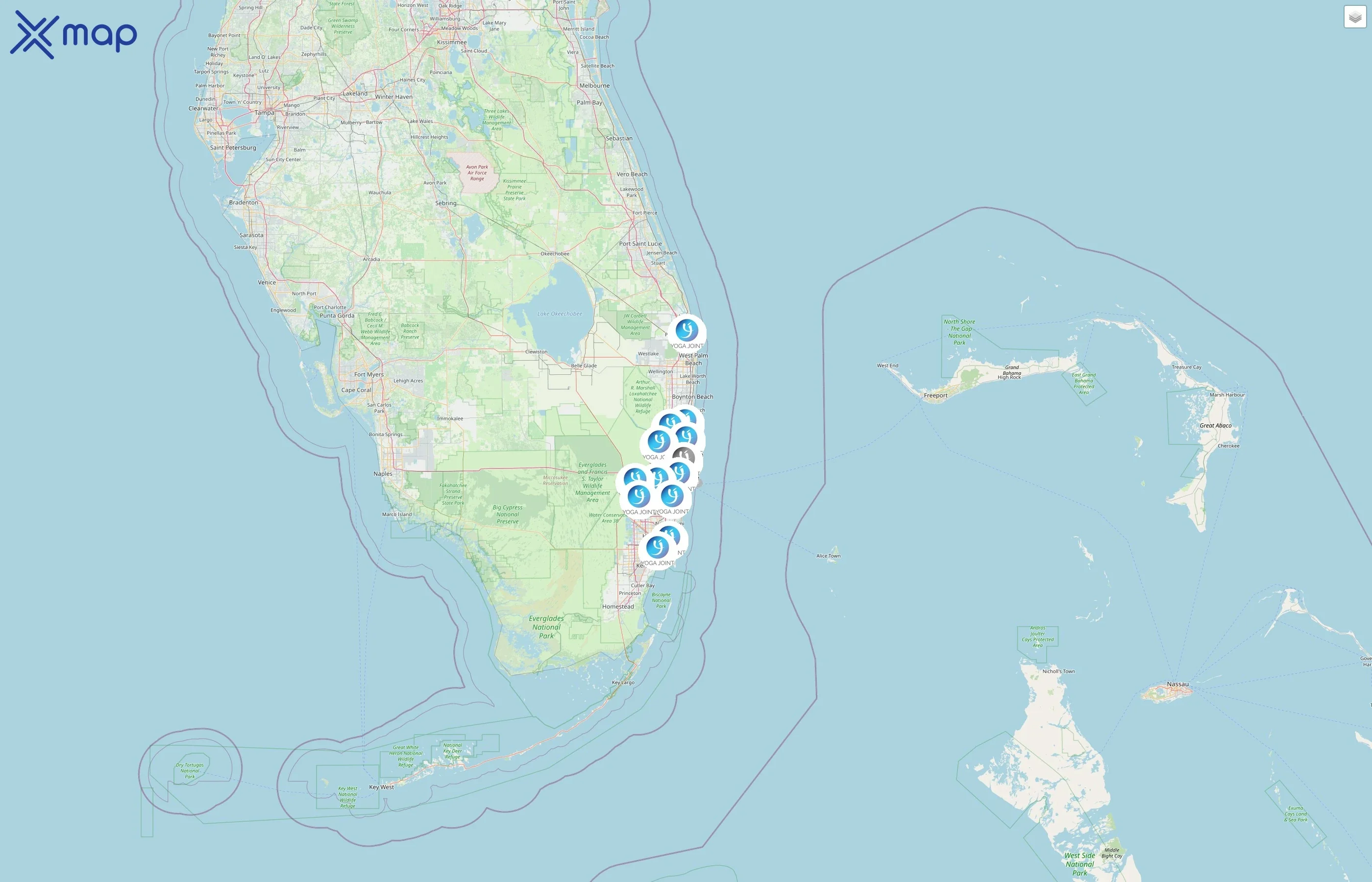 Yoga Joint street hotspots