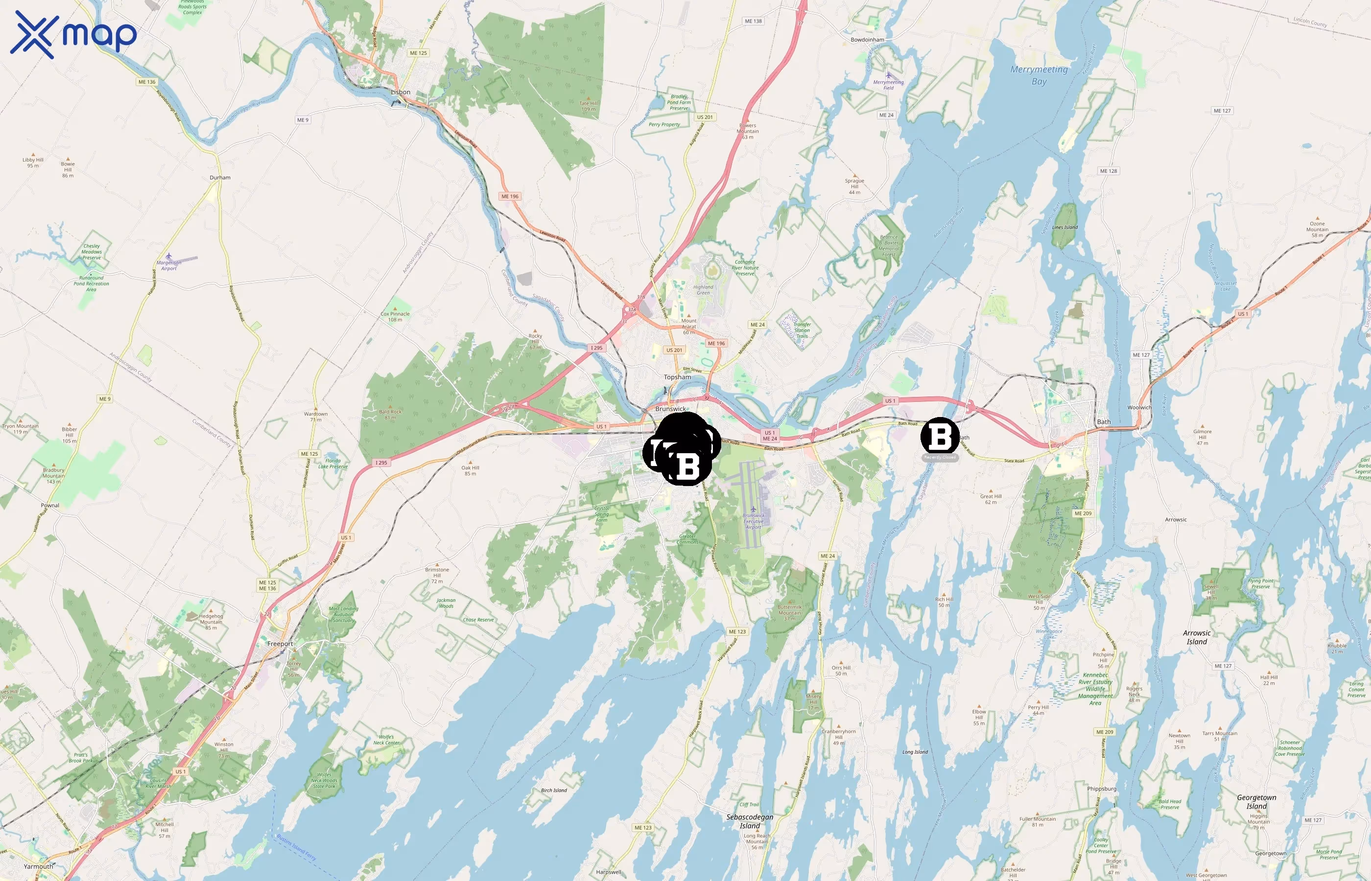 Bowdoin College area coverage