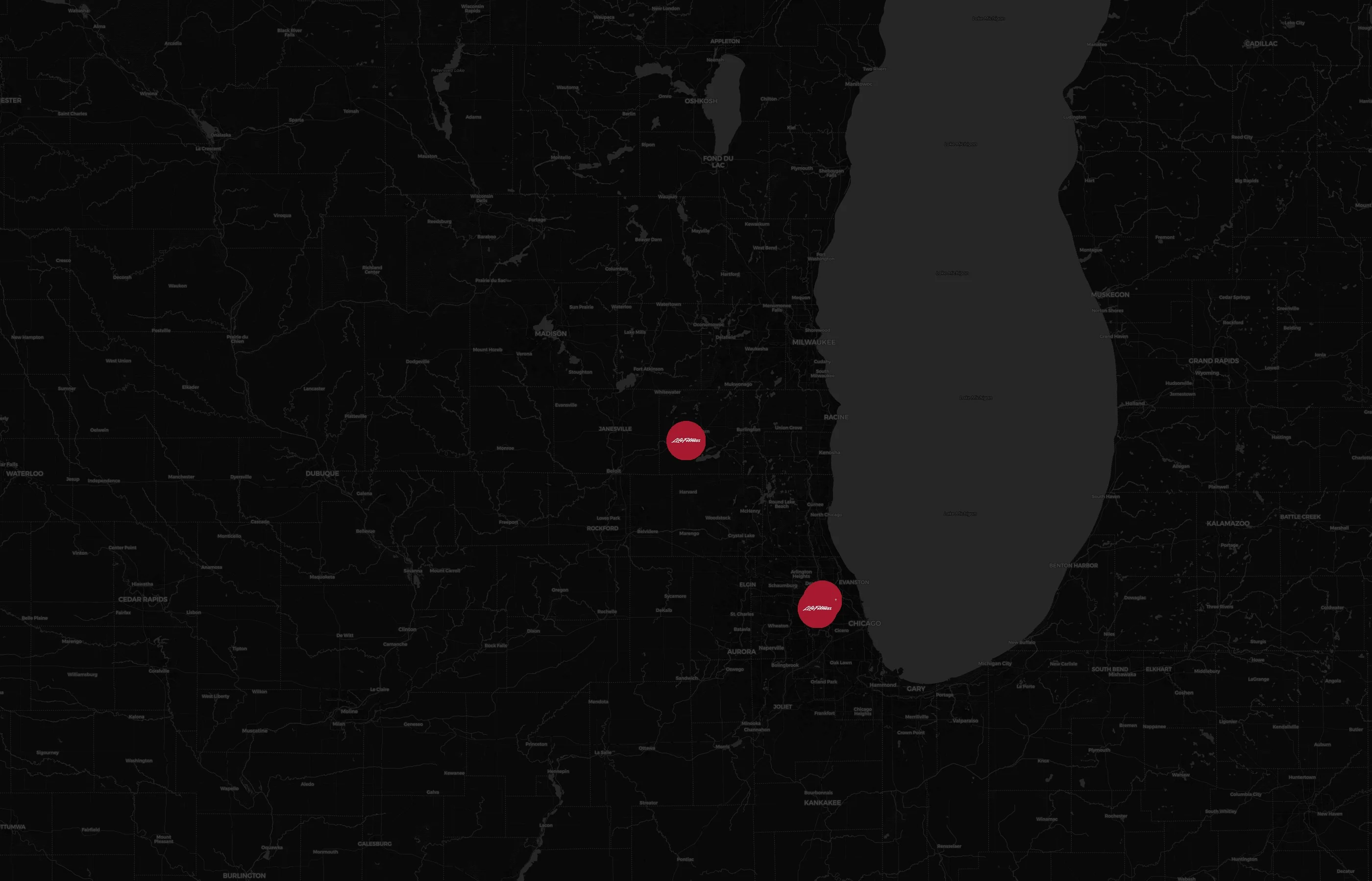 Life Fitness city distribution