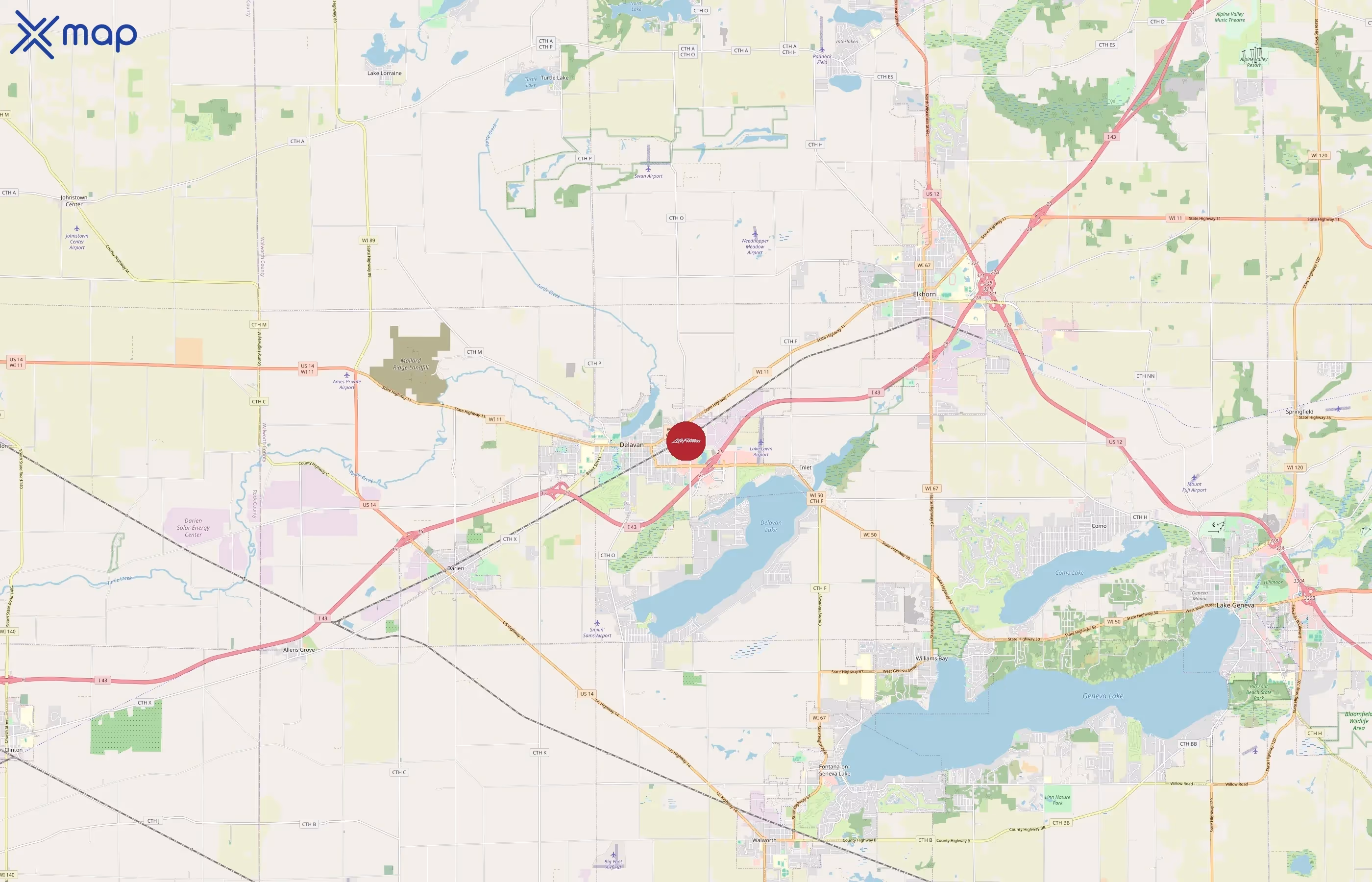 Life Fitness area coverage