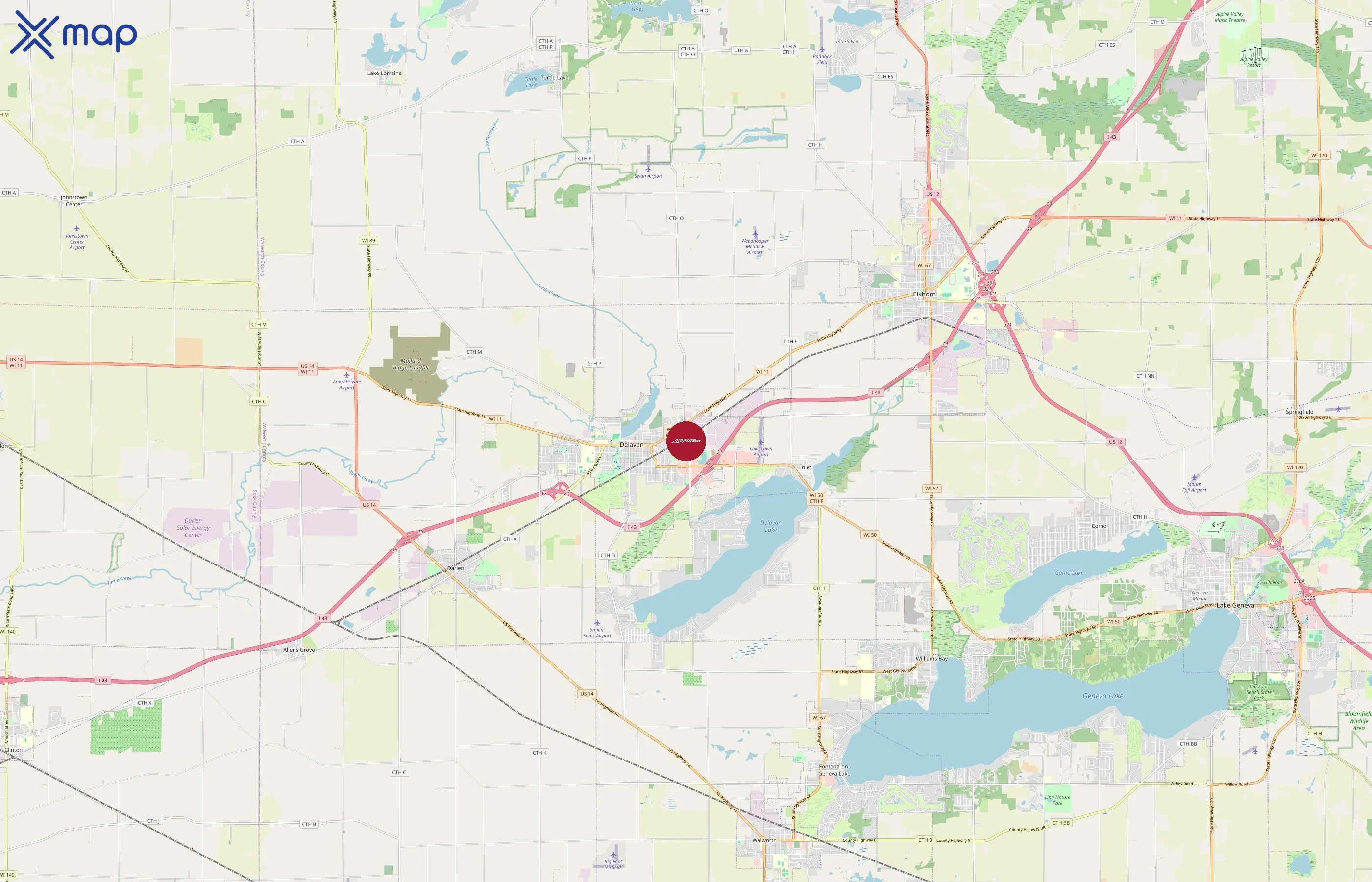 Life Fitness area coverage