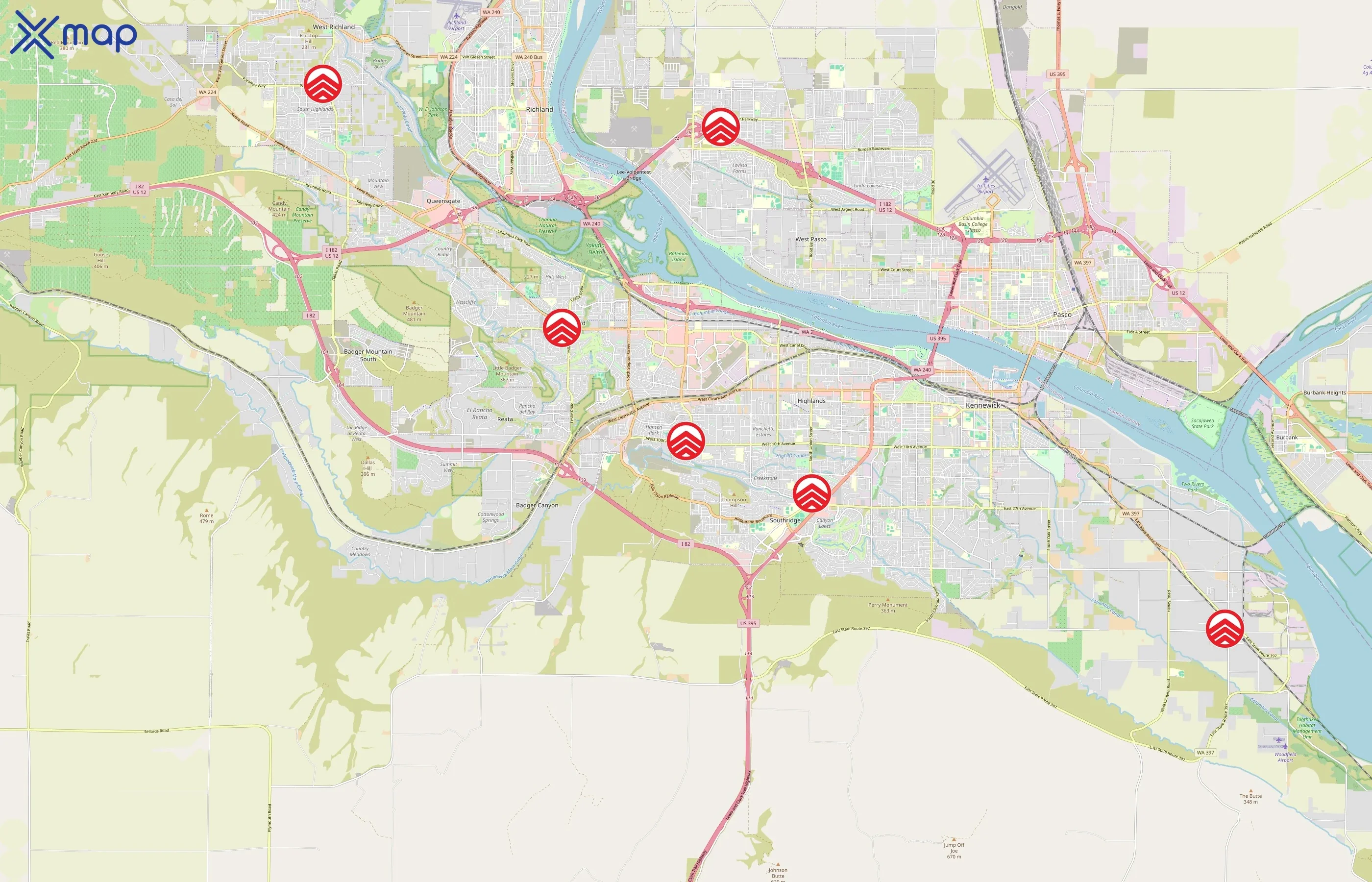 Club 24 Fitness area coverage