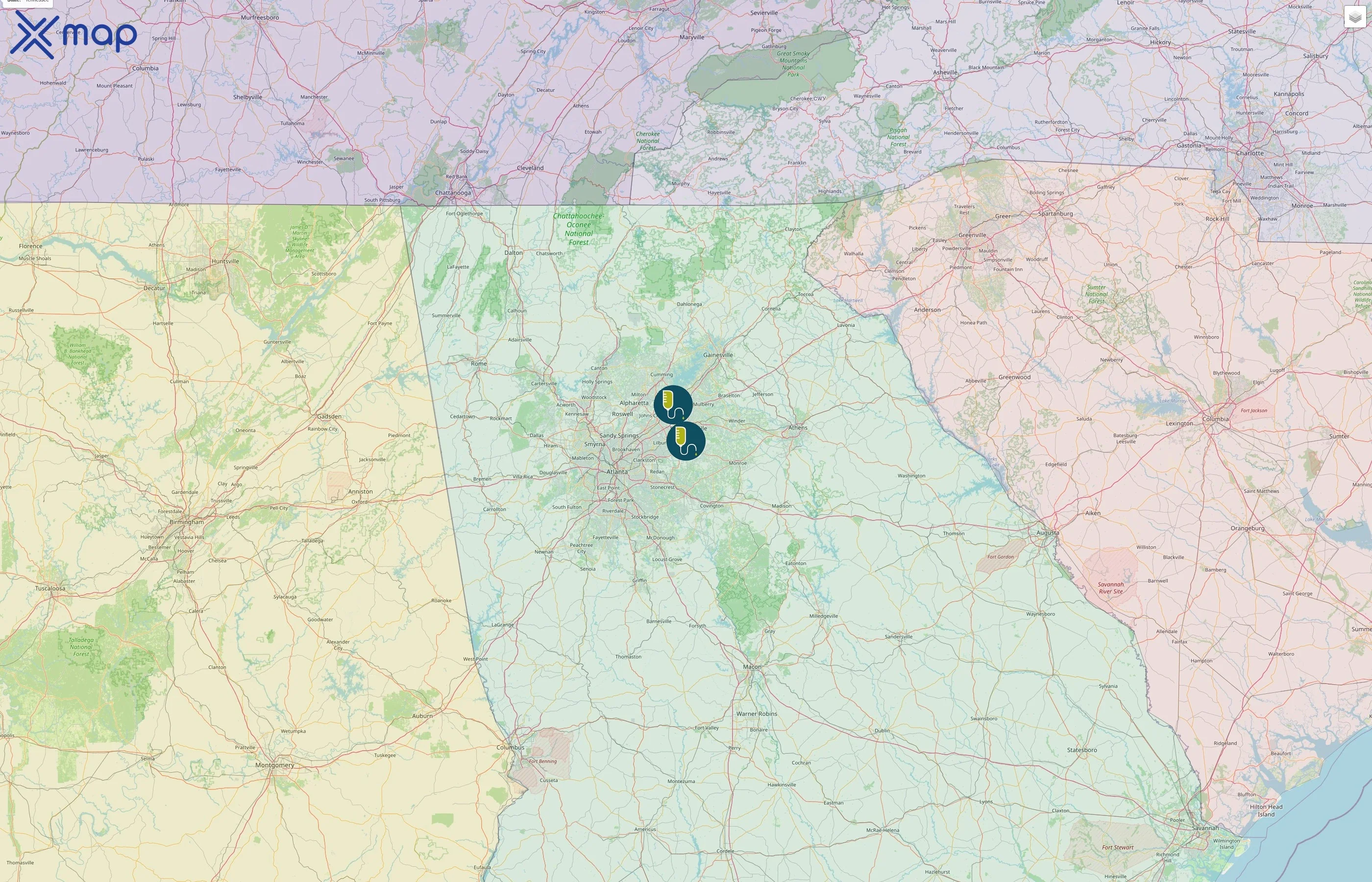 The DRIPBaR street hotspots