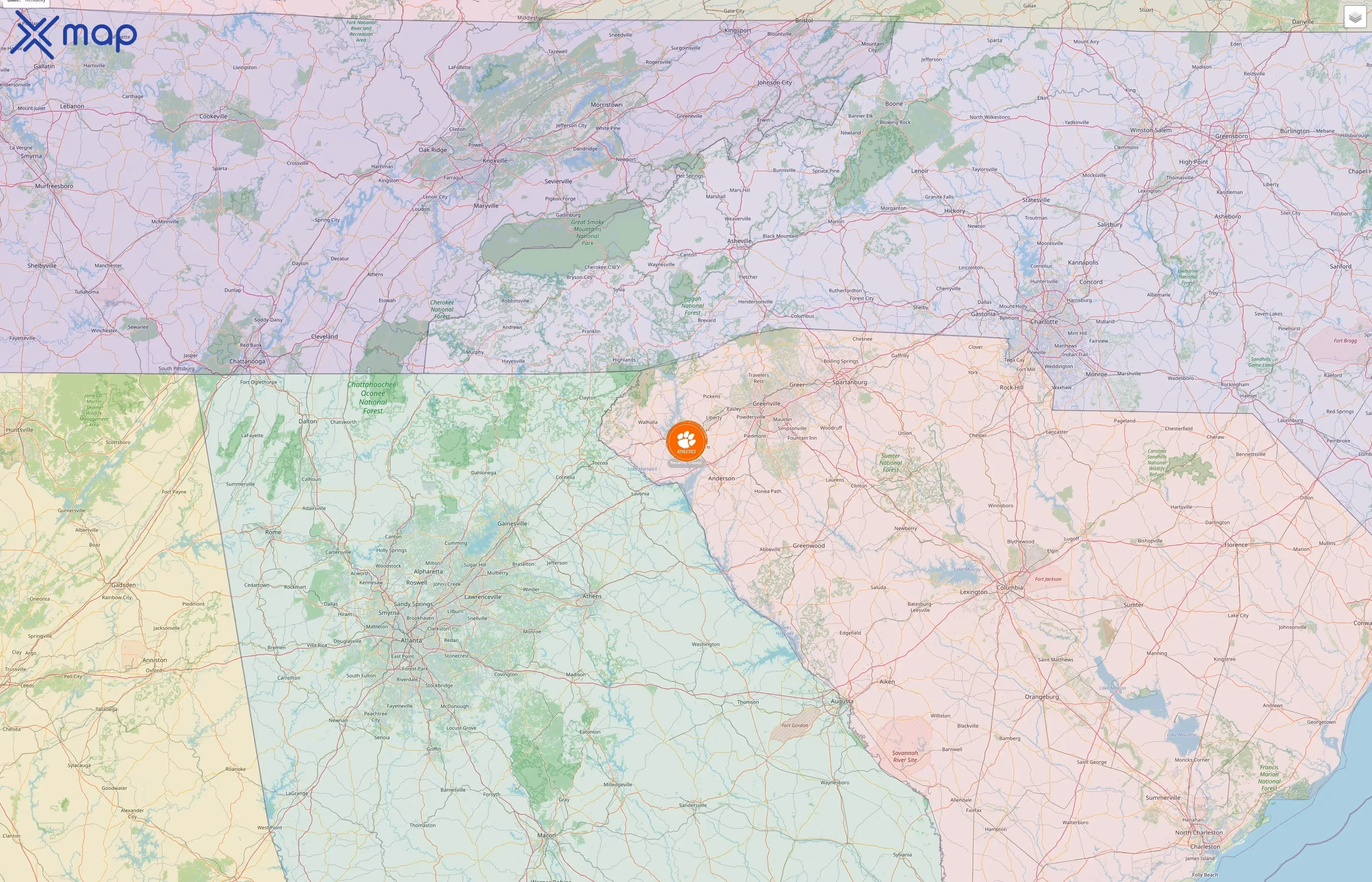 Clemson Tigers street hotspots