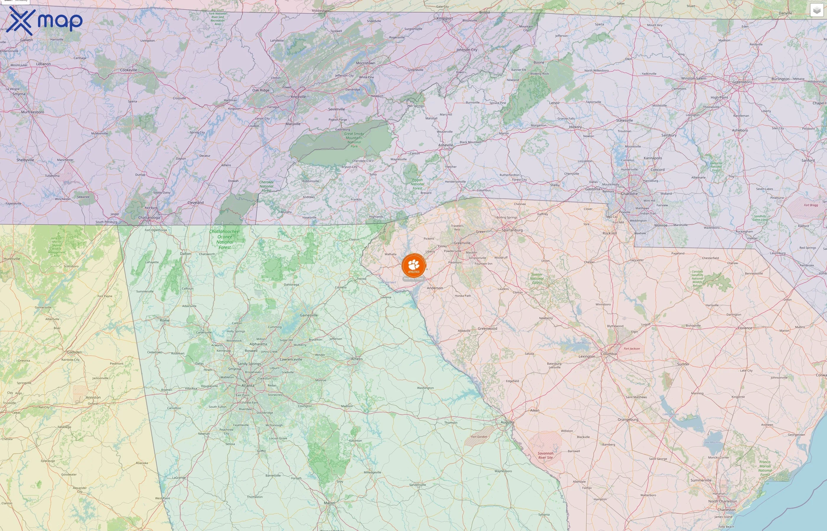 Clemson Tigers street hotspots