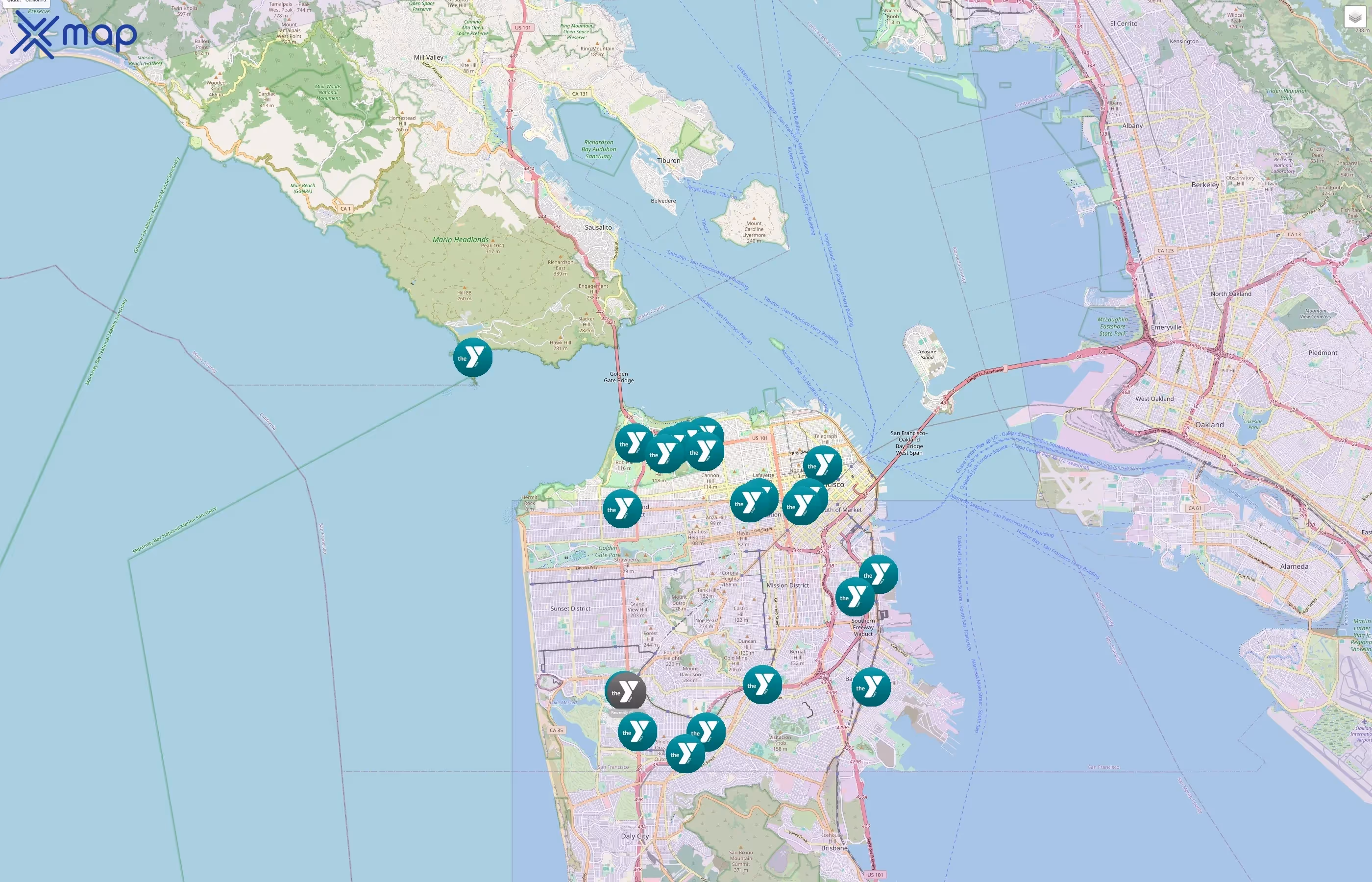 YMCA of San Francisco traffic data
