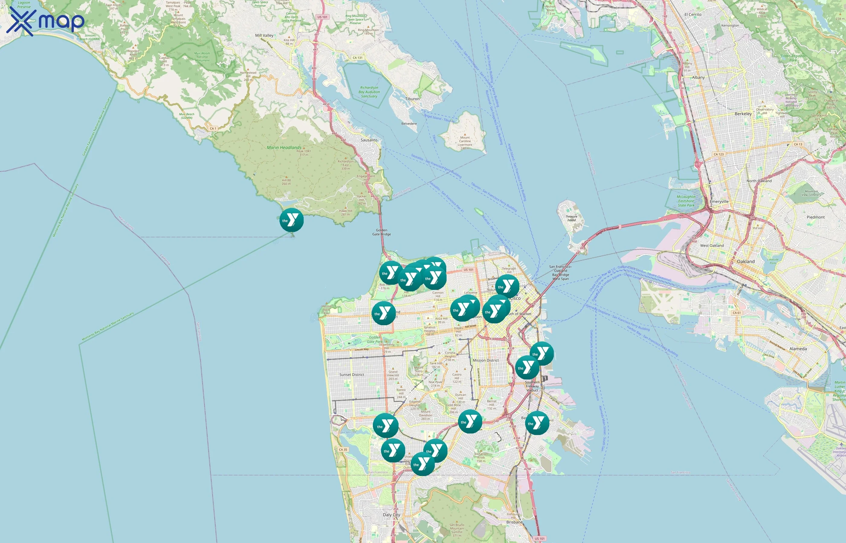 YMCA of San Francisco area coverage