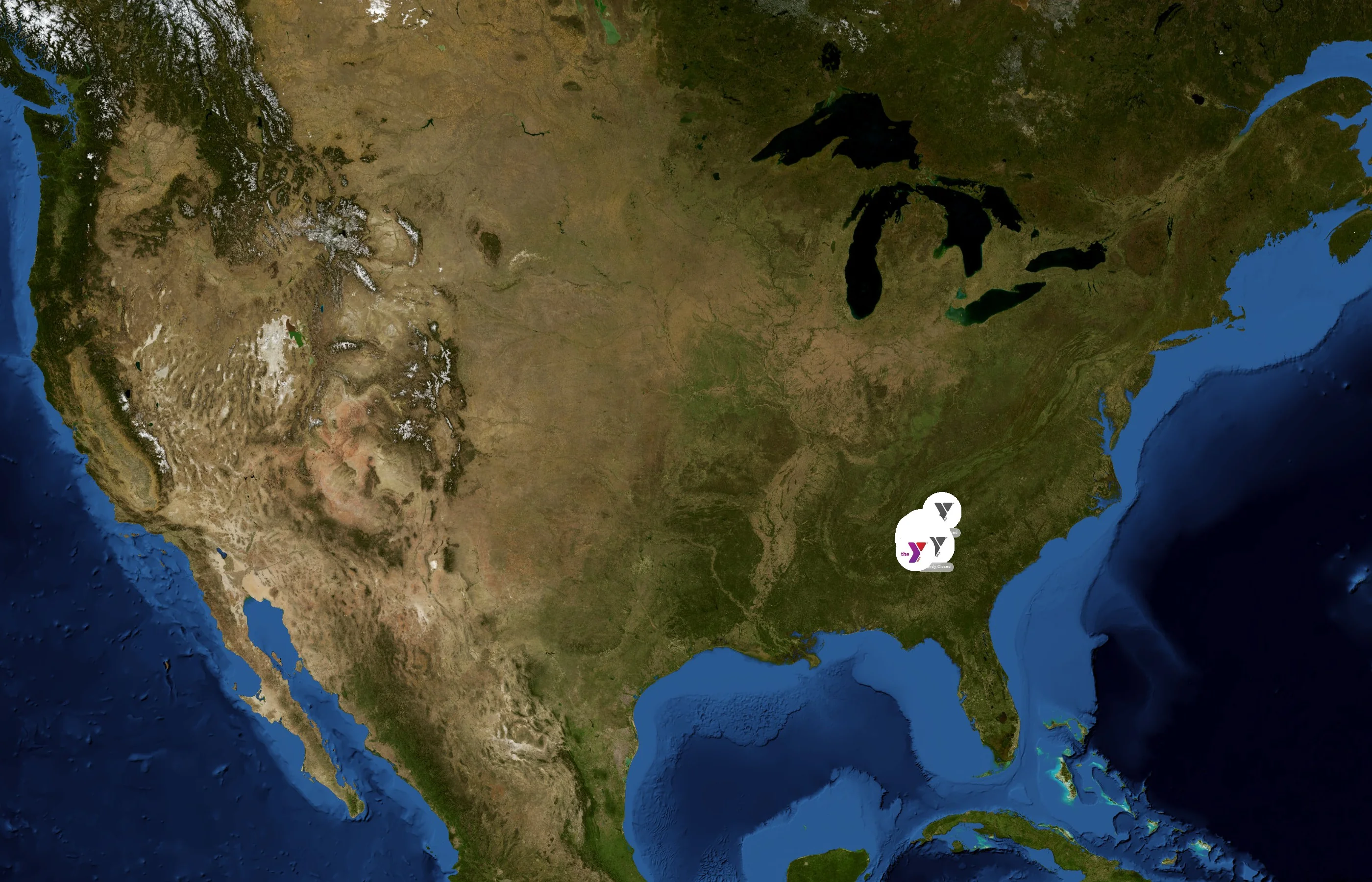 YMCA of Metro Atlanta state distribution